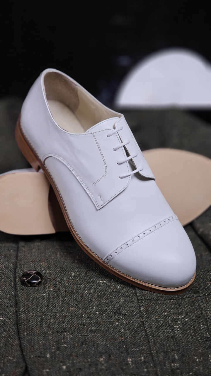 California White Leather 2 cm heel