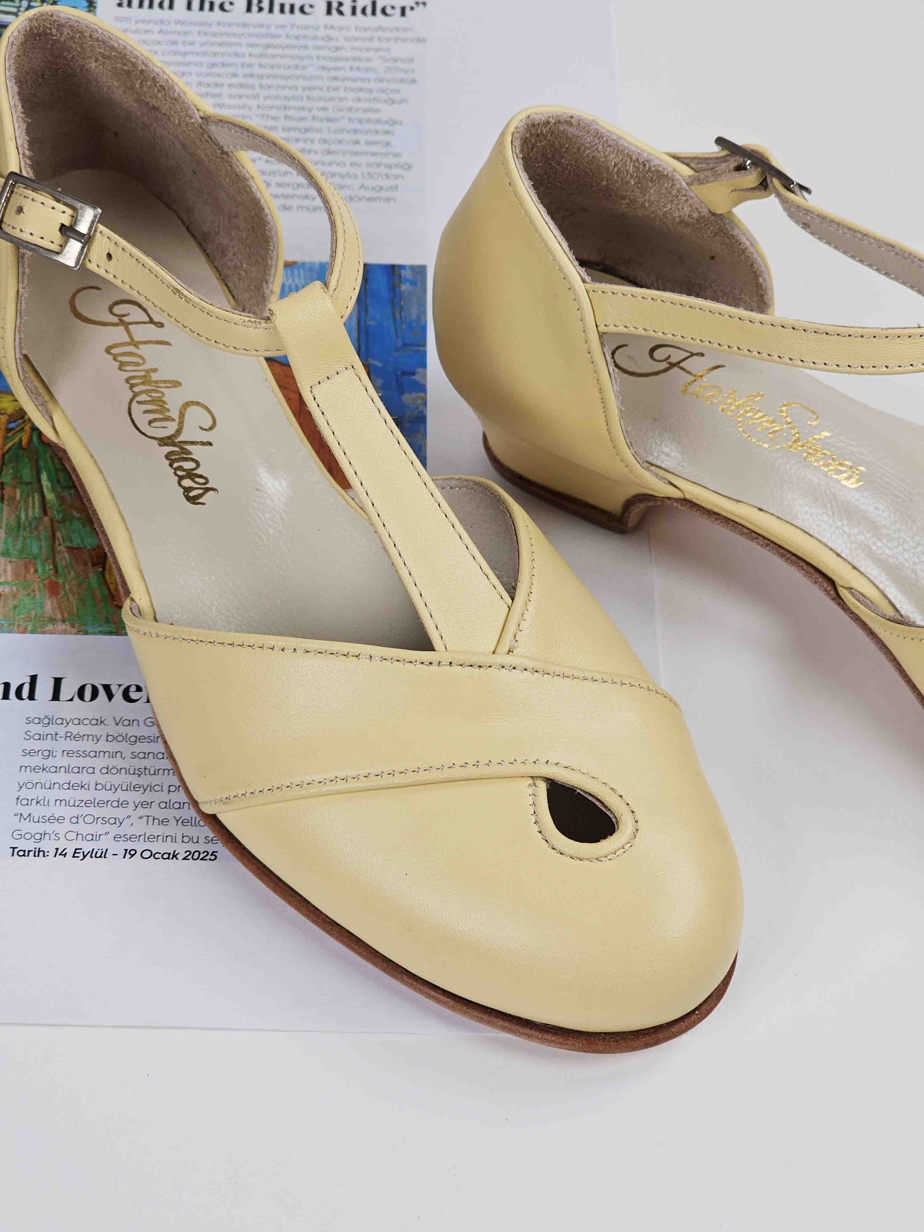 Muse Lemon Yellow Leather 4 cm heel