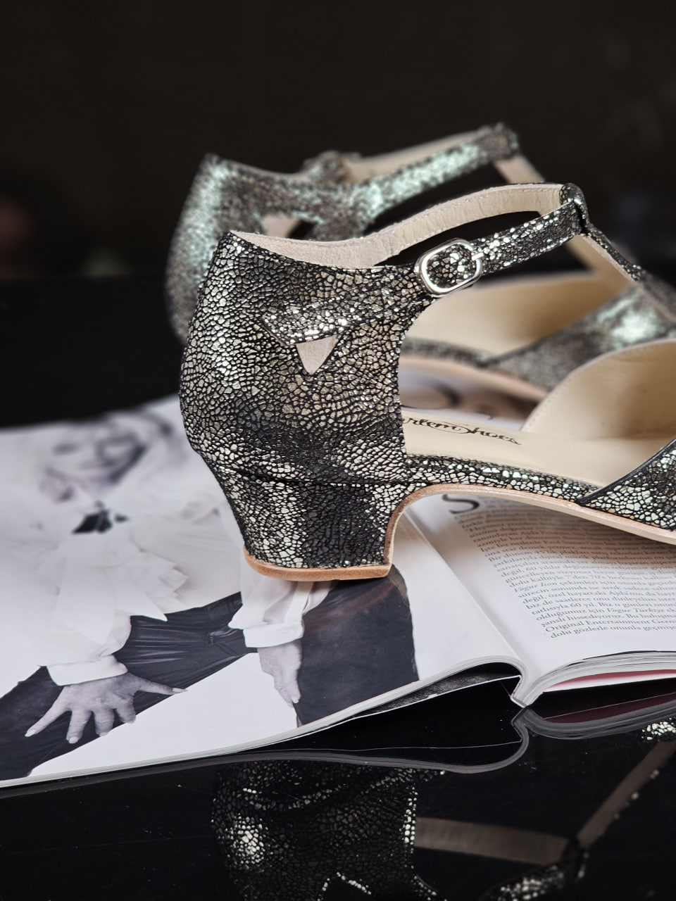 Sugar Grey Stone Suede 4 cm heel