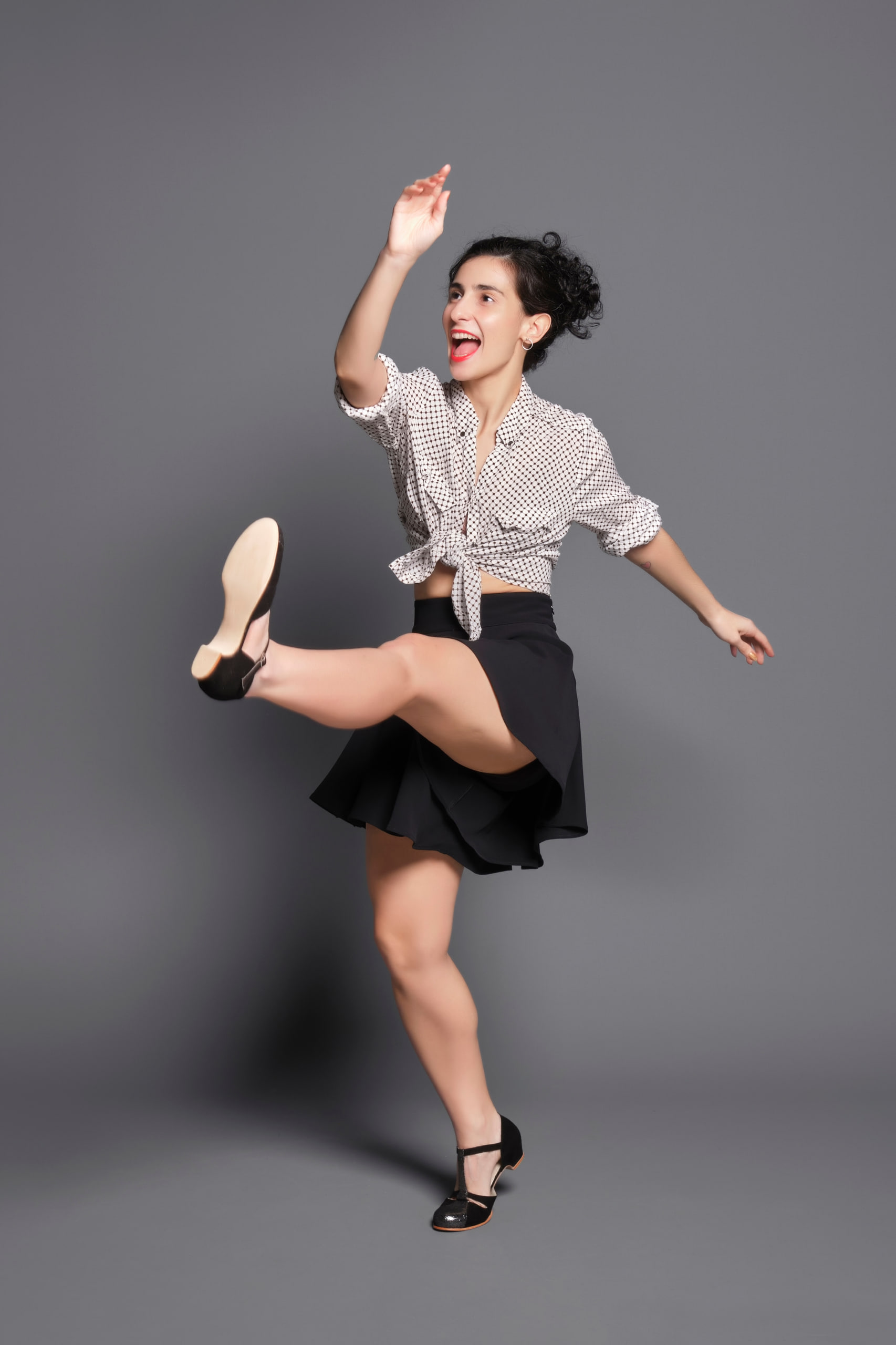 Isabel Black & Silver Rain Suede 3 cm heel