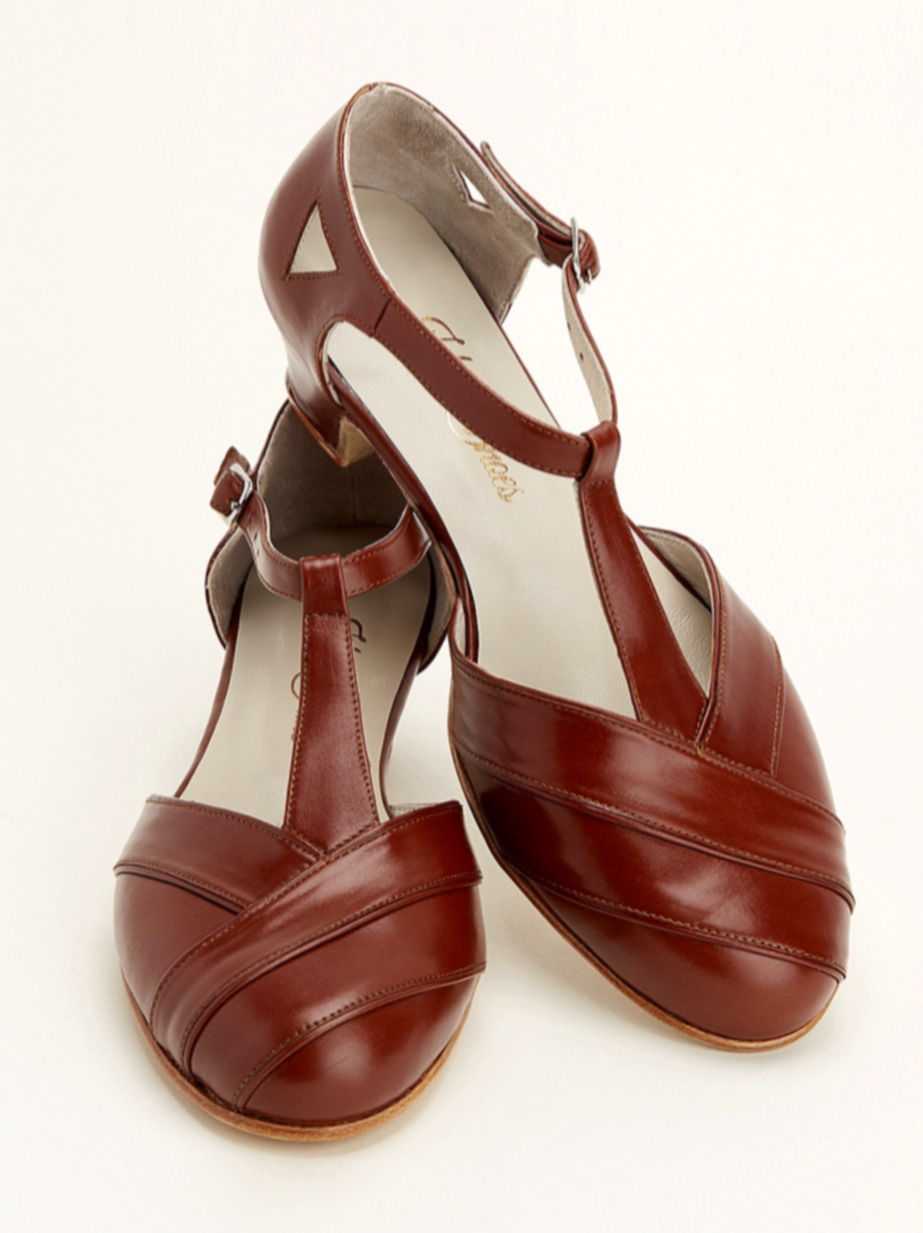 Sugar Brown Leather 4 cm heel