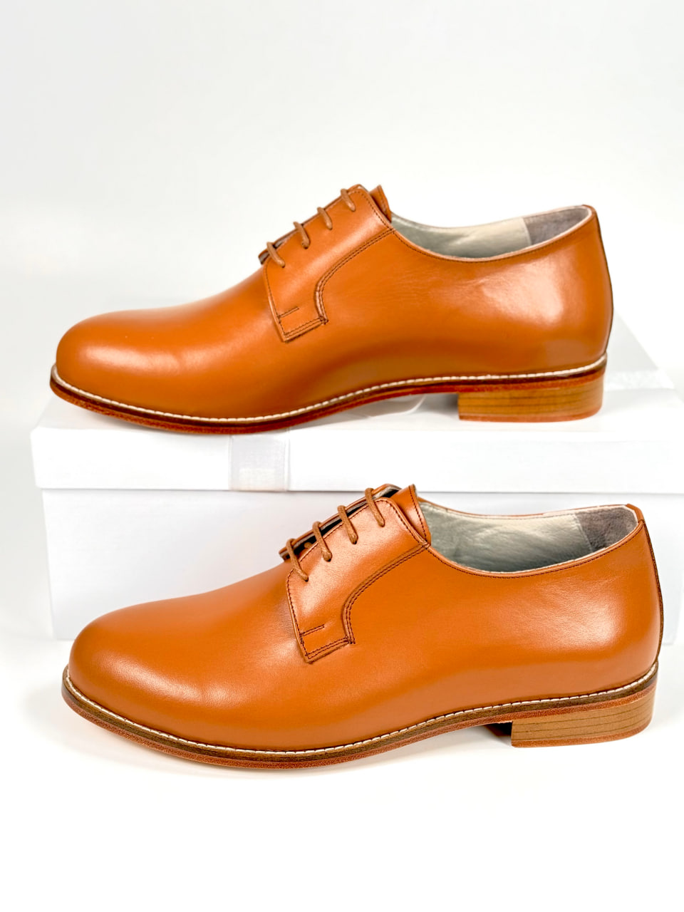 Jazz Slide Light Brown Leather 2 cm heel