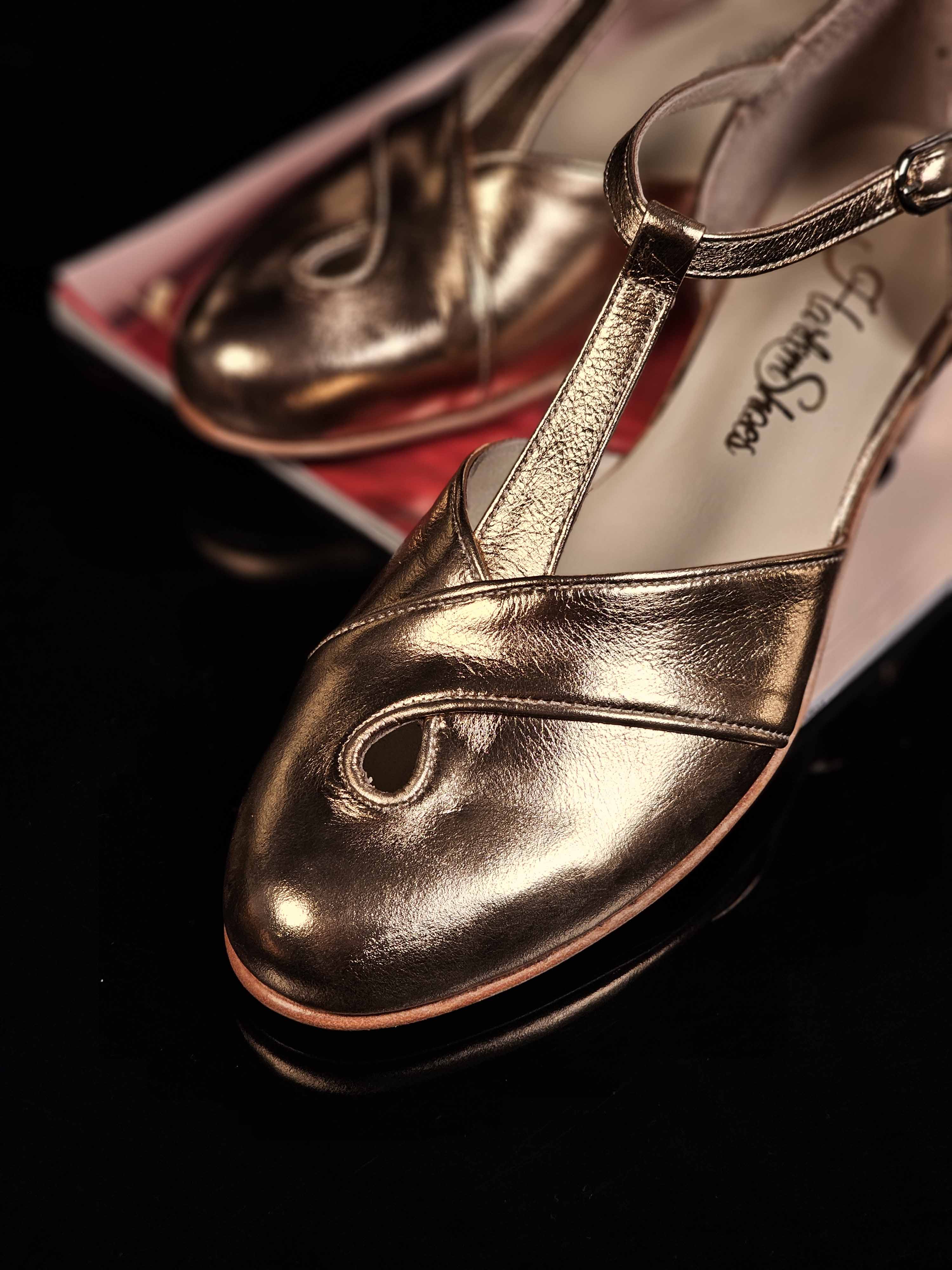 Muse Rose Gold Leather 4 cm heel