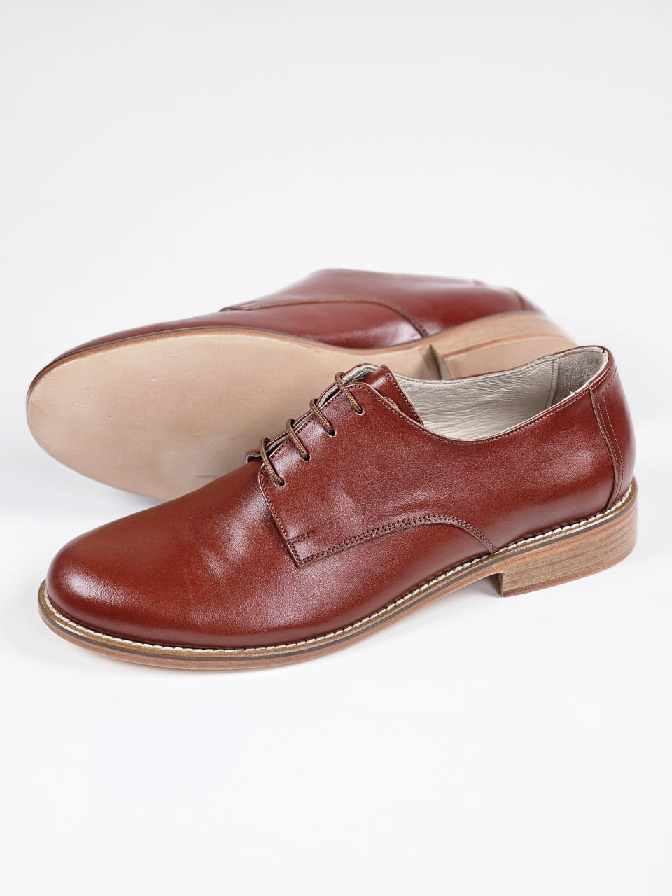 Frankie Classy Brown Leather 2 cm heel