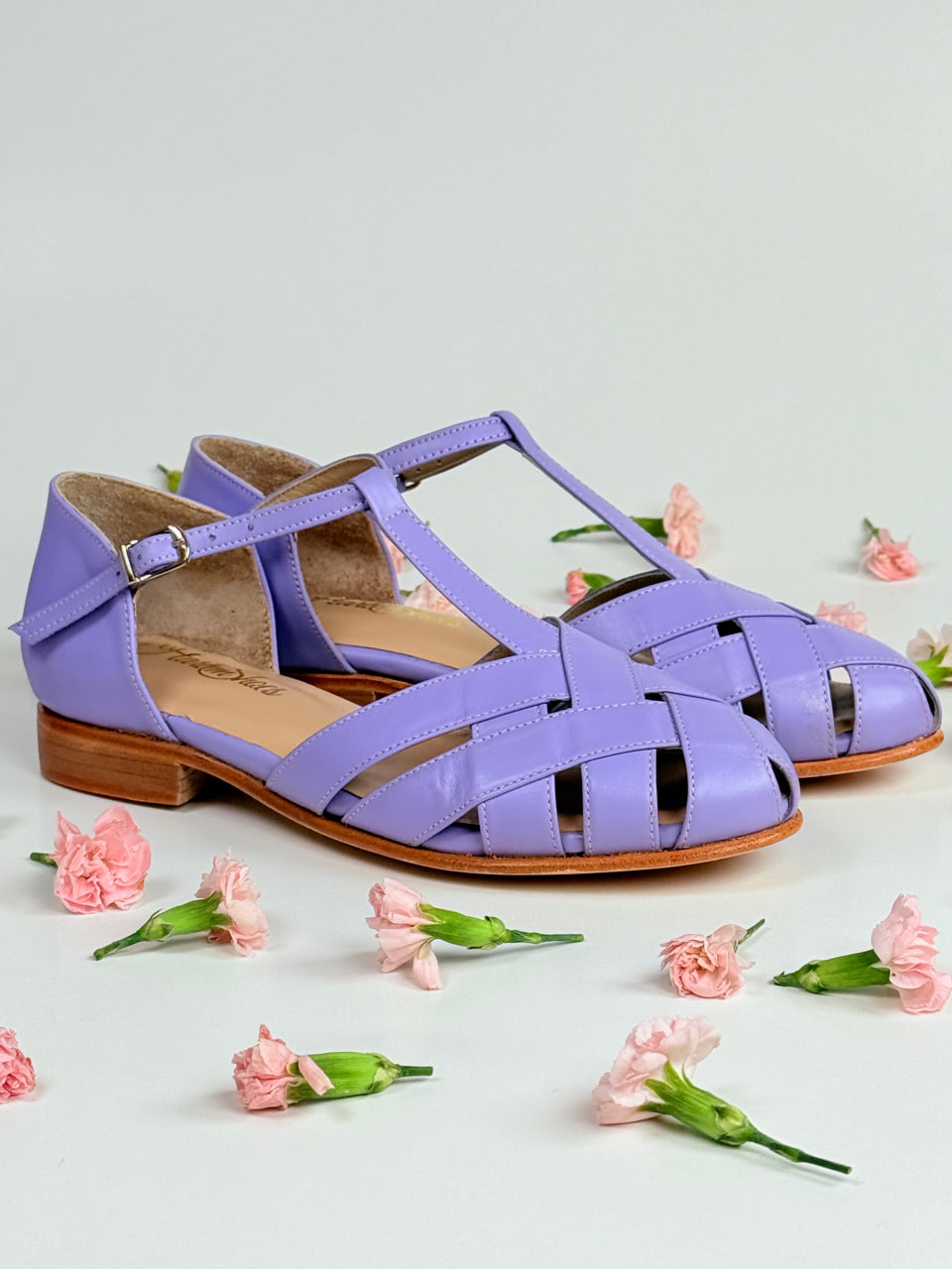 Summer Lilac Leather 1.5 cm heel