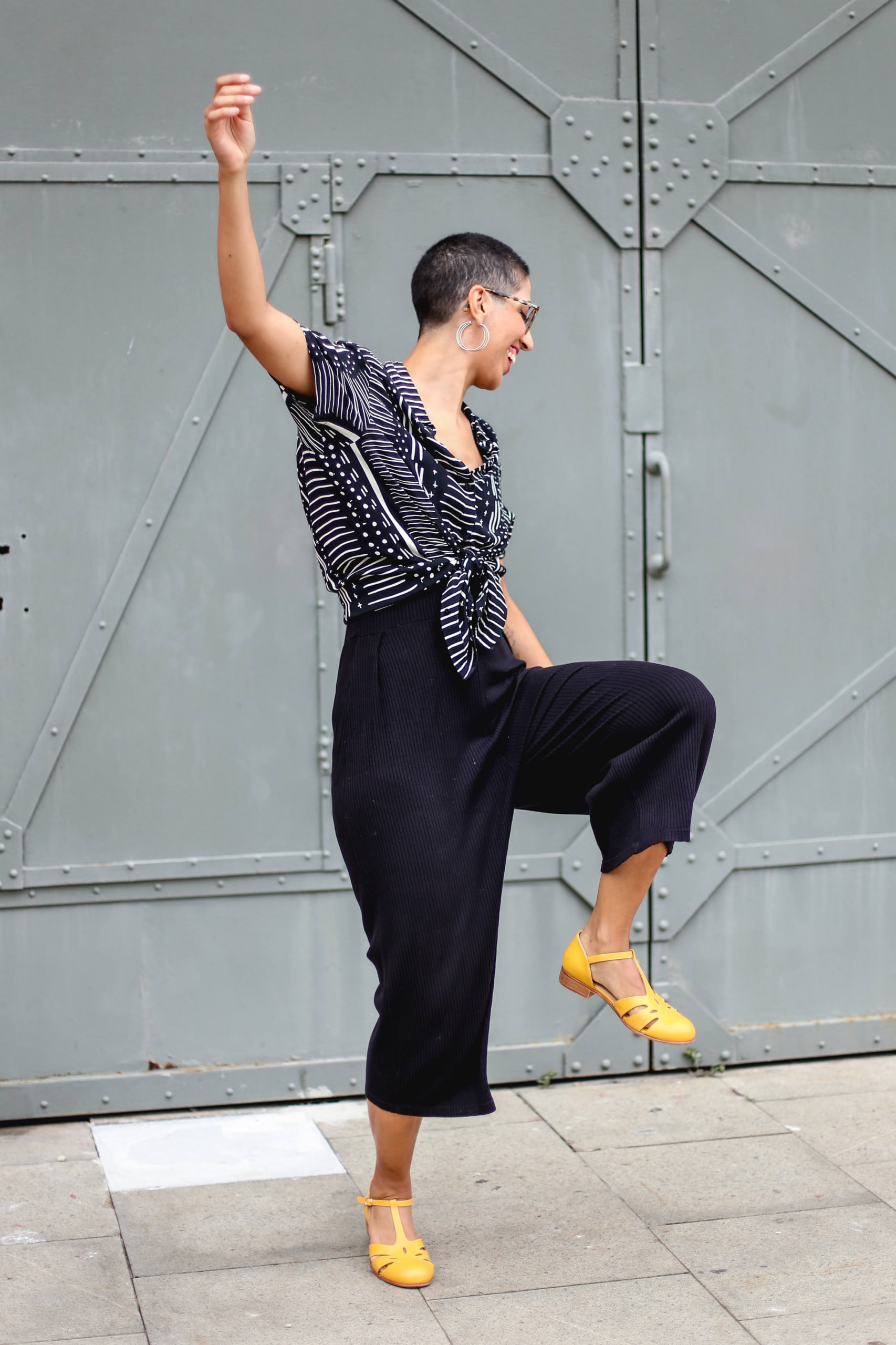 Rosy Yellow Leather 3 cm heel