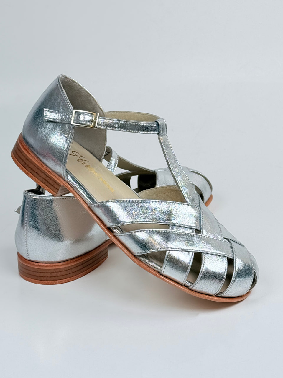 Barefoot Summer Silver Leather 1.5 heel
