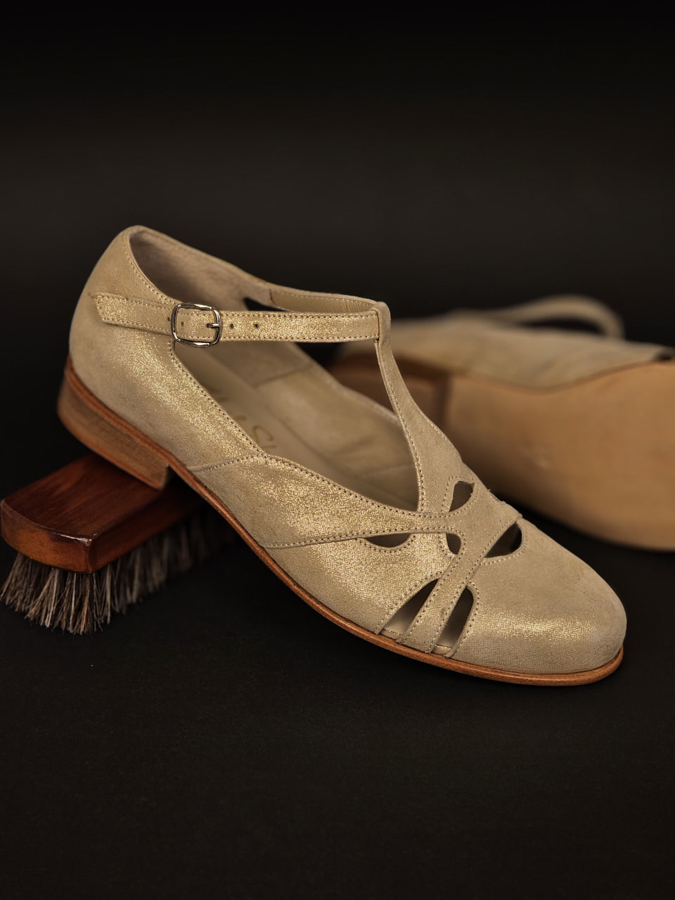 Spring Golden Suede 2 cm heel
