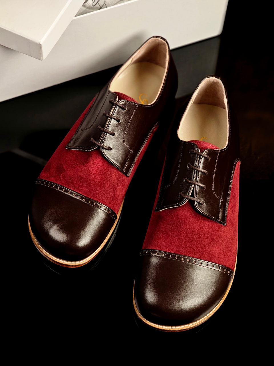 Barefoot California Dark Chocolate Leather & Bordeaux Suede Zero Drop