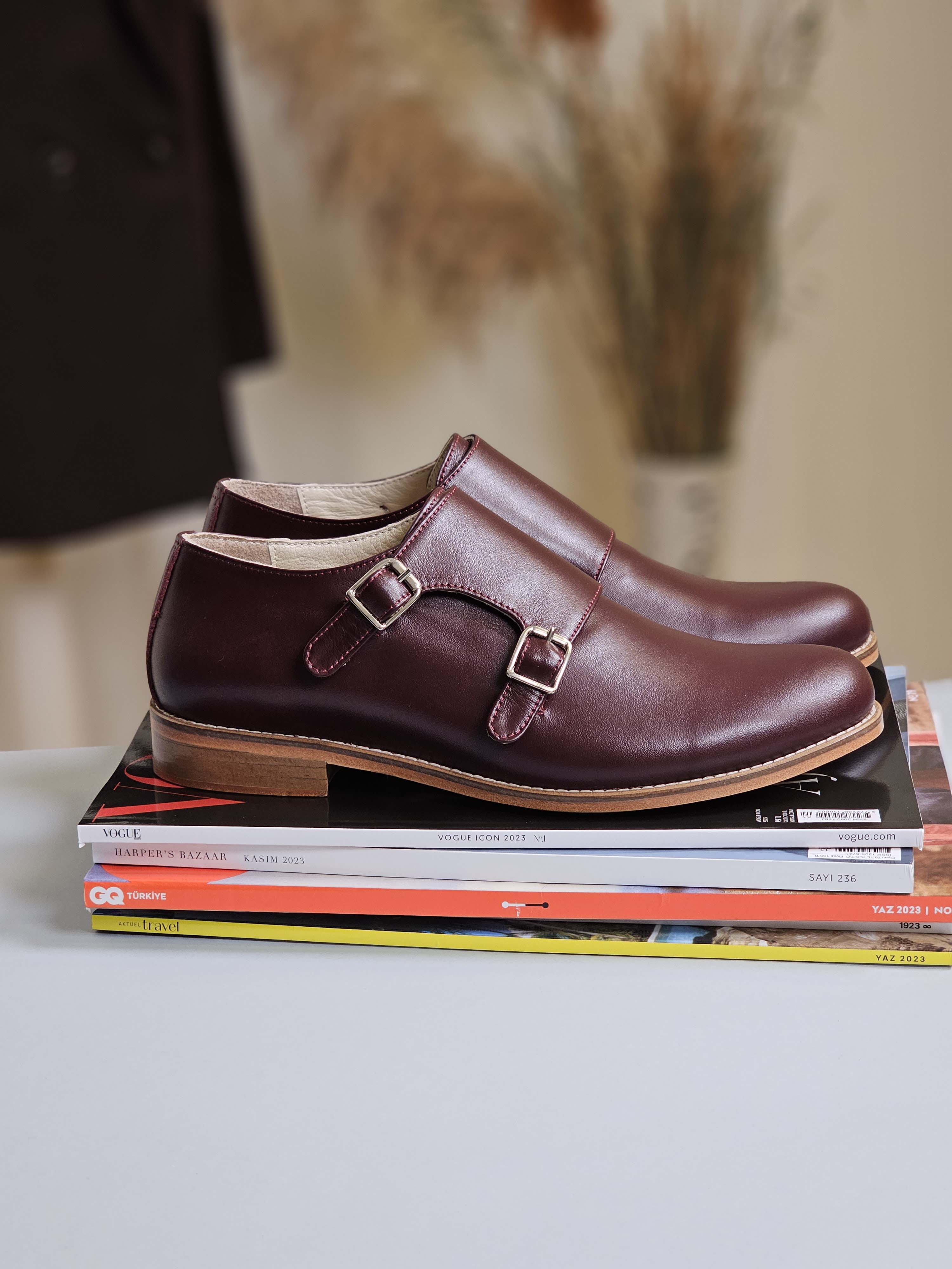 Monk Bordeaux Leather 2 cm heel