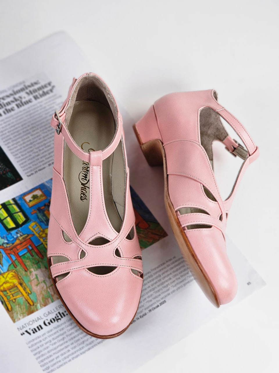 Spring Vegan Pink Leather 4 cm heel