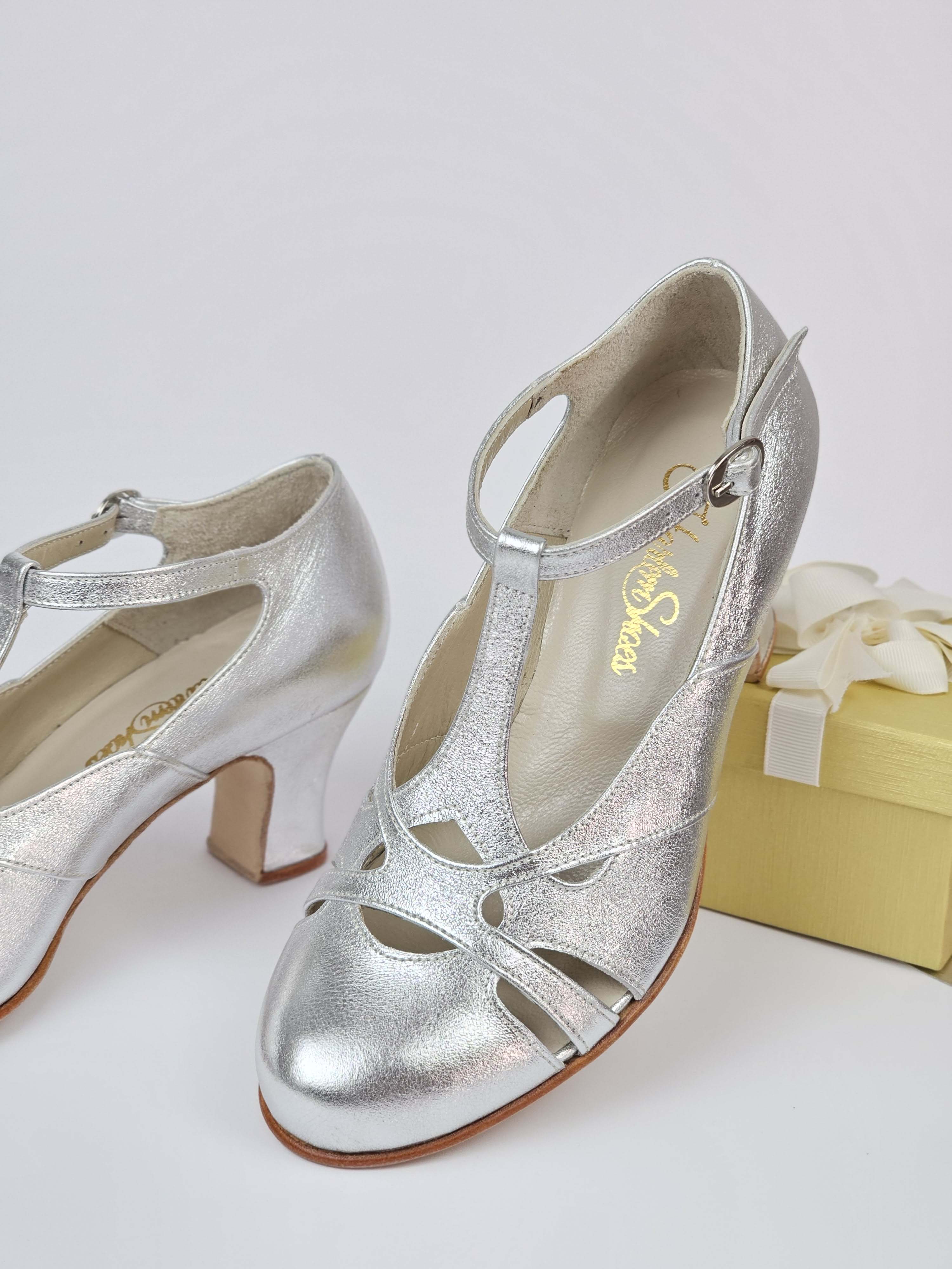 Spring Silver Leather 6 cm heel
