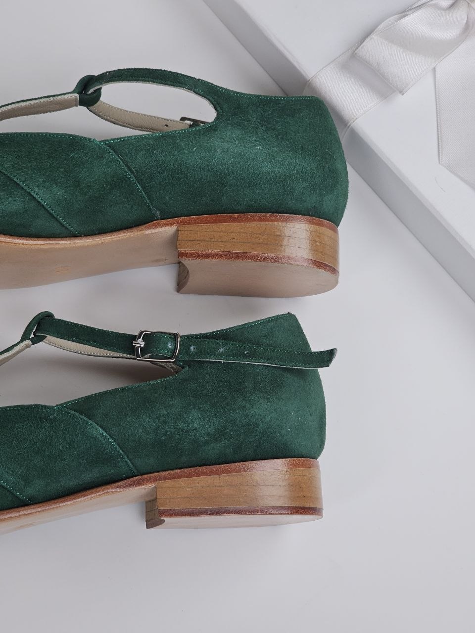 Spring Emerald Suede 2 cm heel