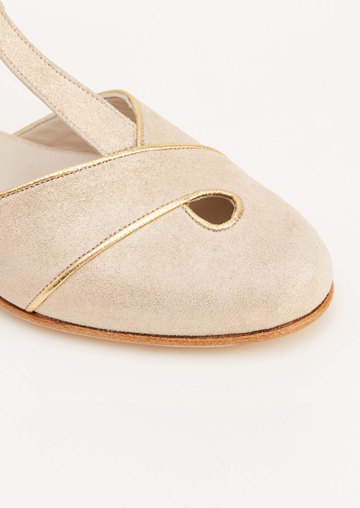 Muse Golden Suede 4 cm heel