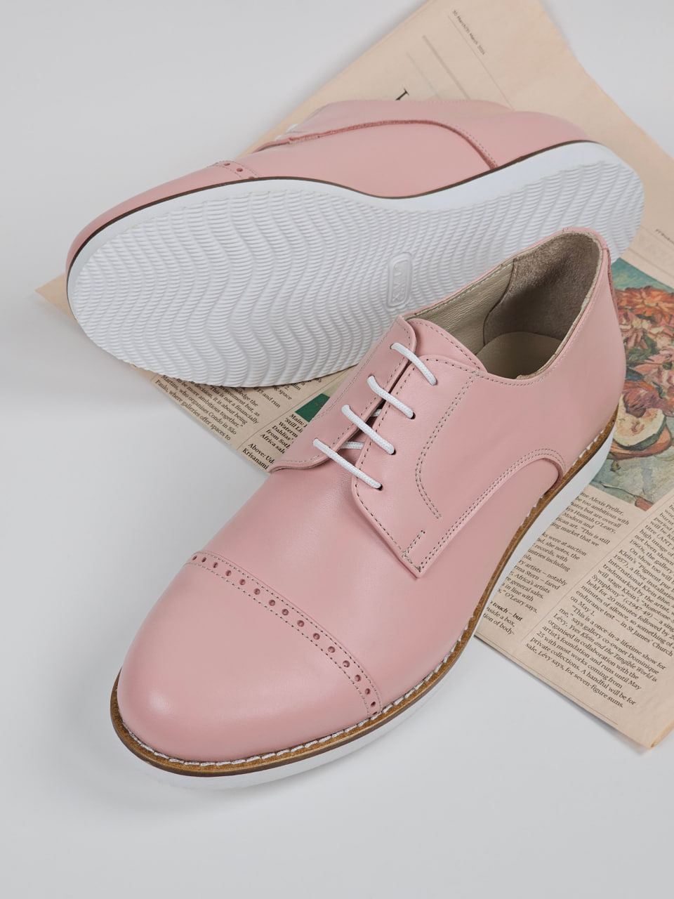 California Pink Leather with Eva Sole