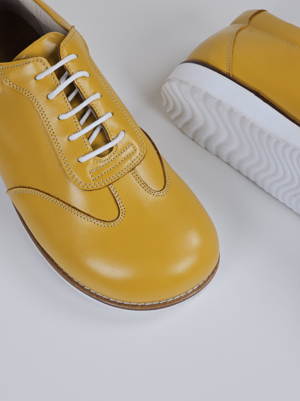 Barefoot New York Yellow Leather