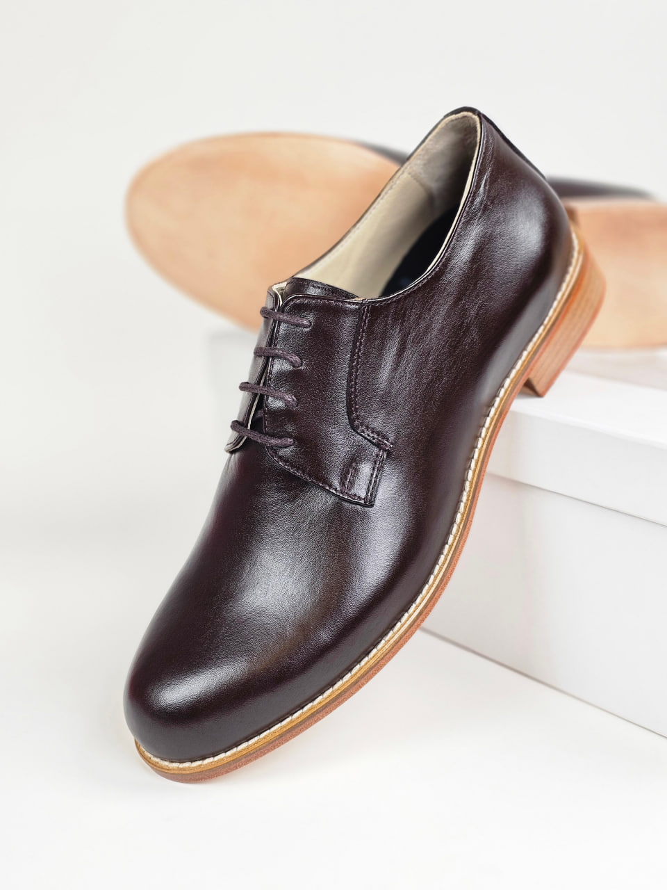 Jazz Slide Dark Chocolate Leather 2 cm heel