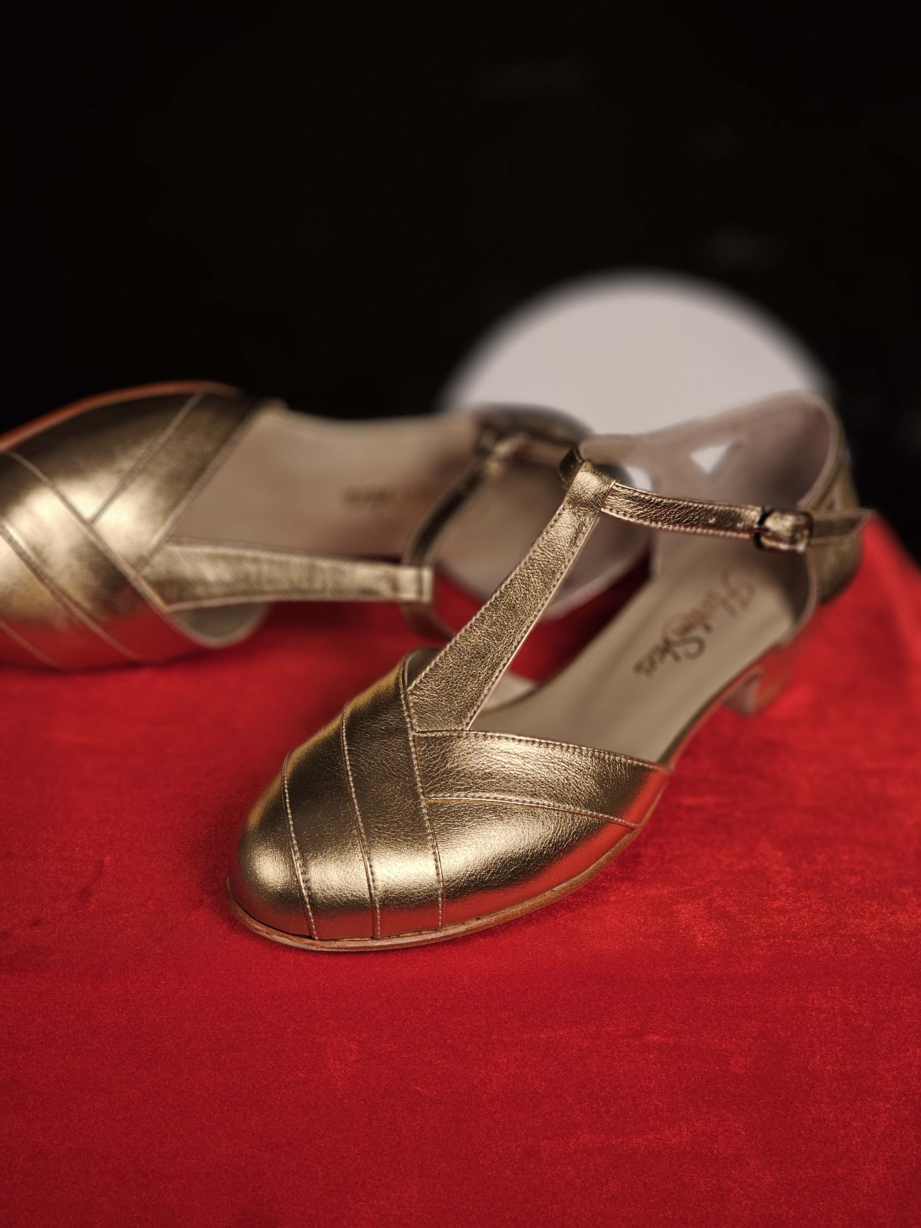 Sugar Gold Leather 4 cm heel
