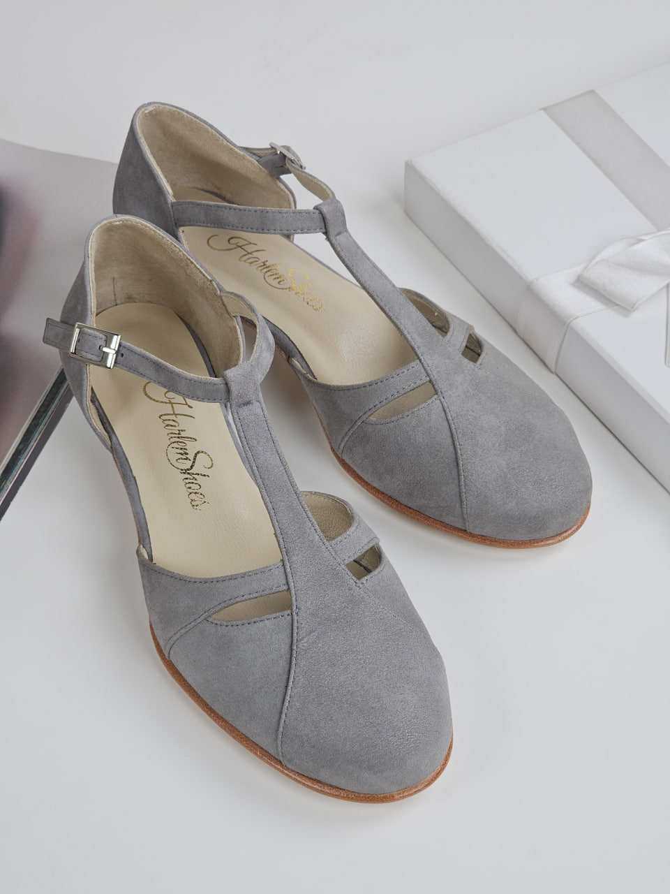 Isabel Grey Suede 3 cm heel