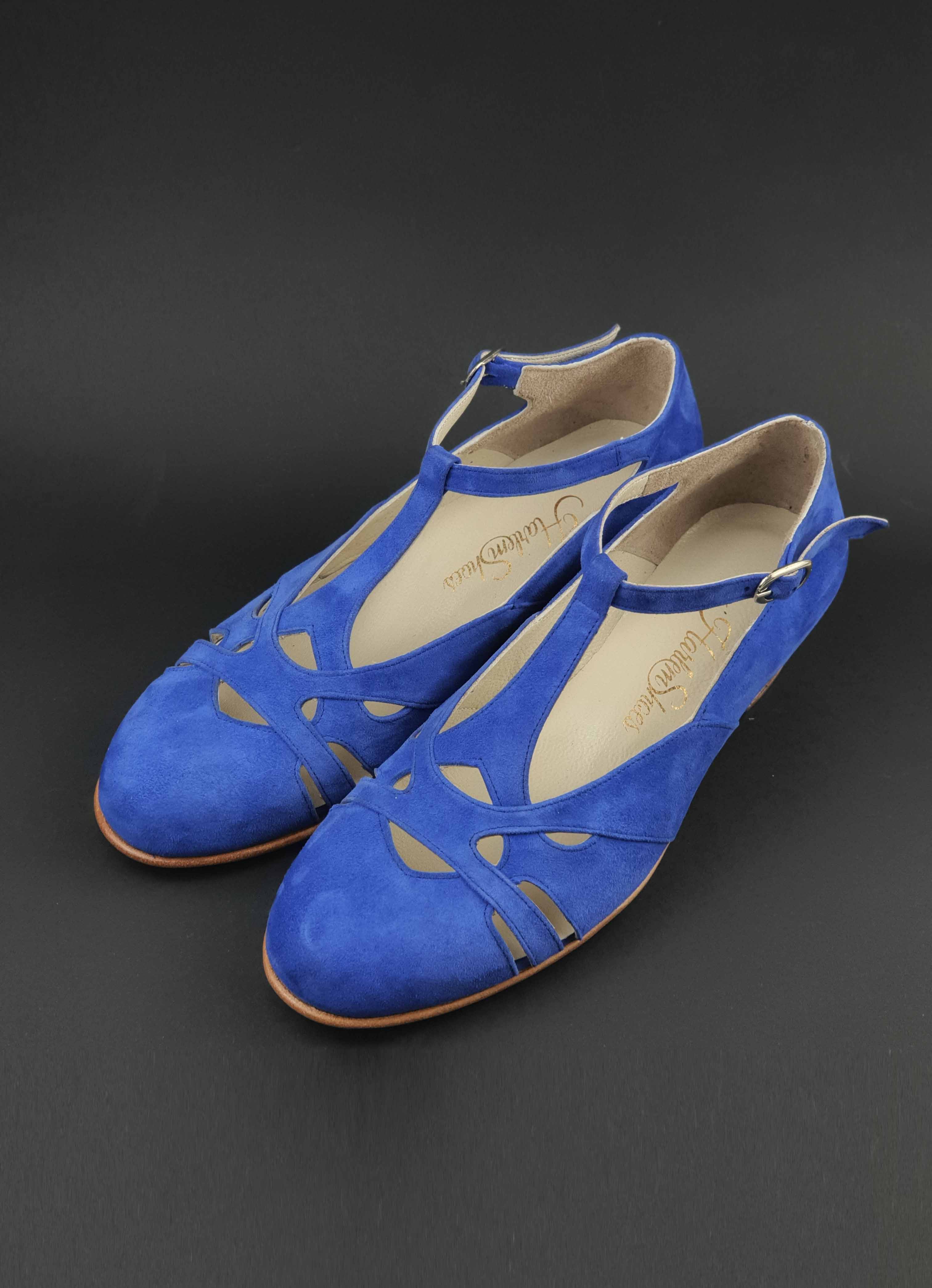 Spring Blue Suede 4 cm heel