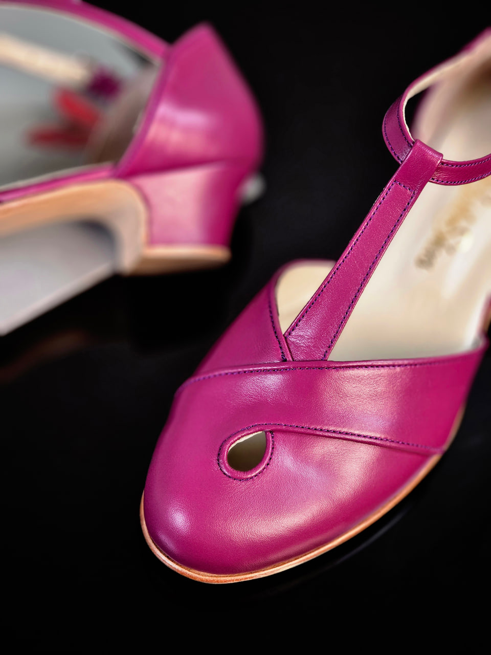 Muse Aubergine Leather 4 cm heel