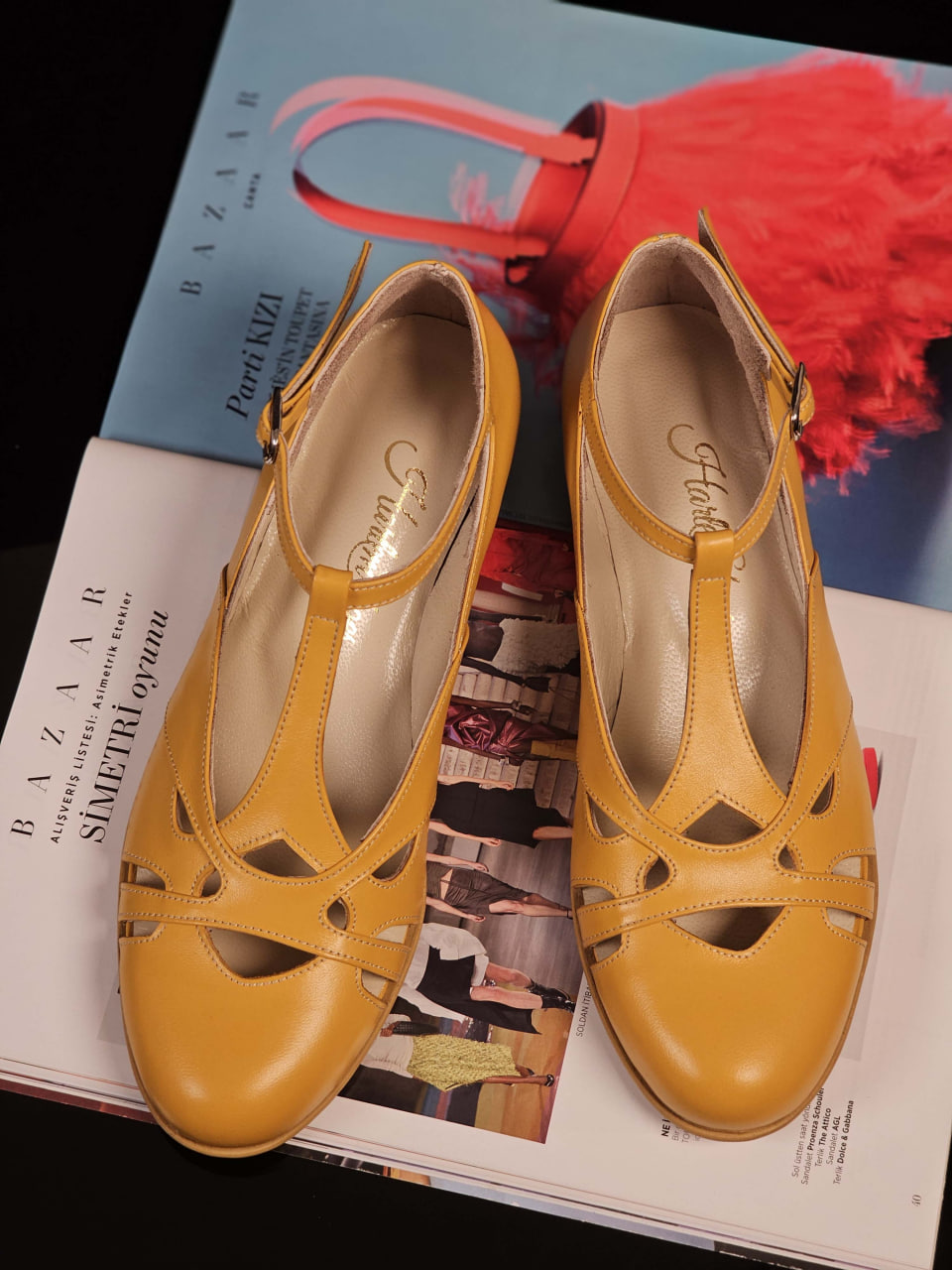Spring Yellow Leather 2 cm heel