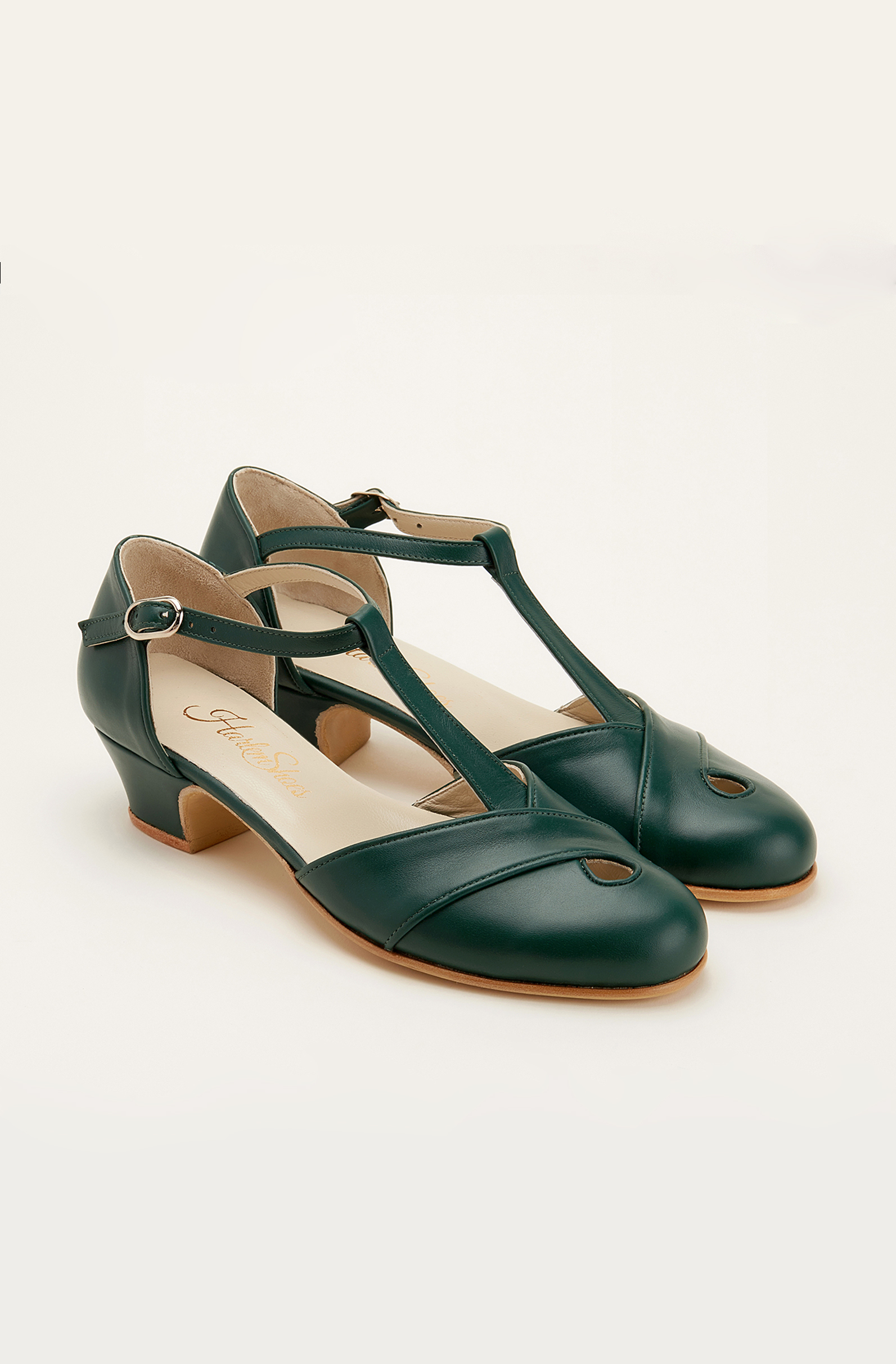 Muse Jungle Green Leather 4 cm heel