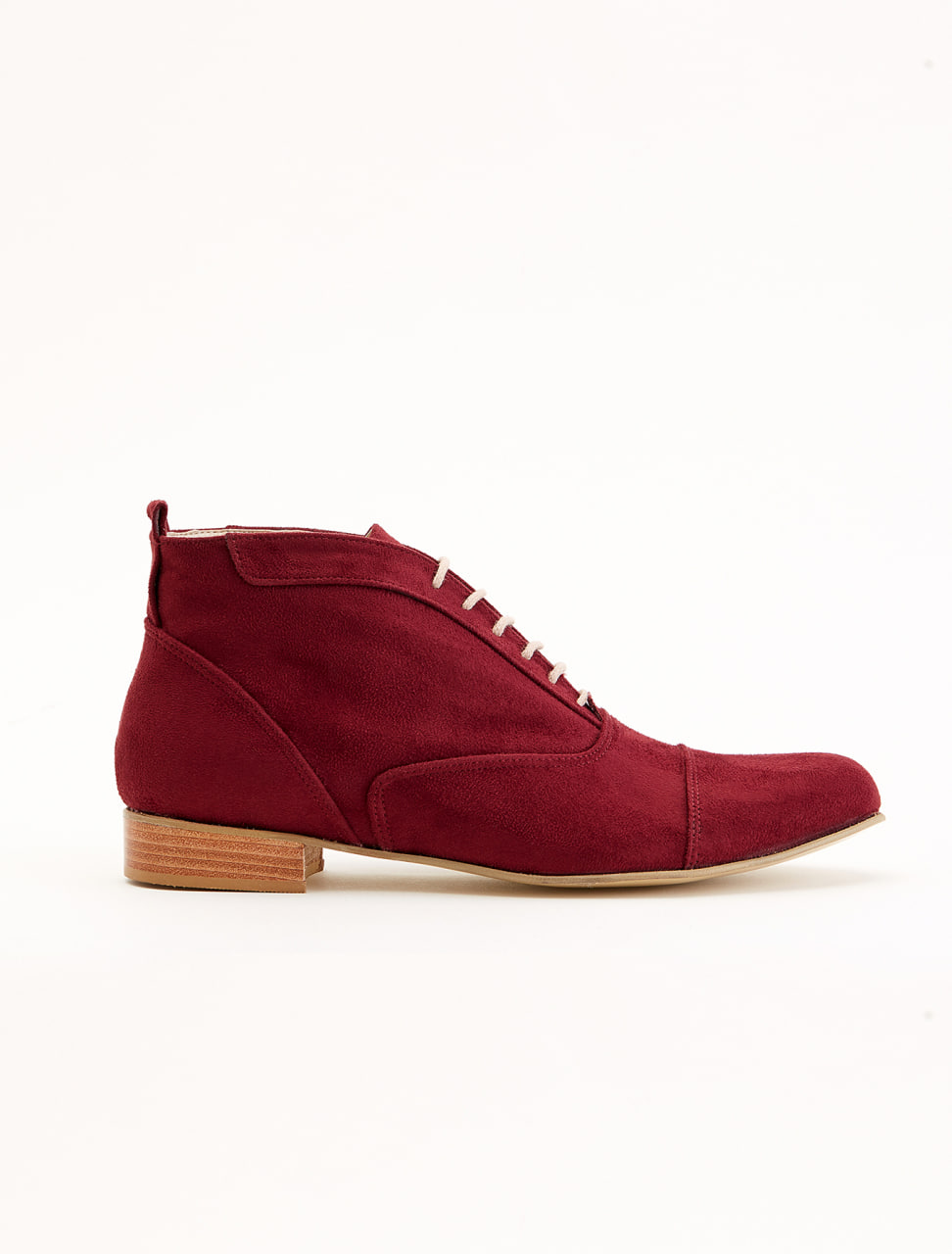 Smooth Boots Bordeaux Suede 2 cm heel