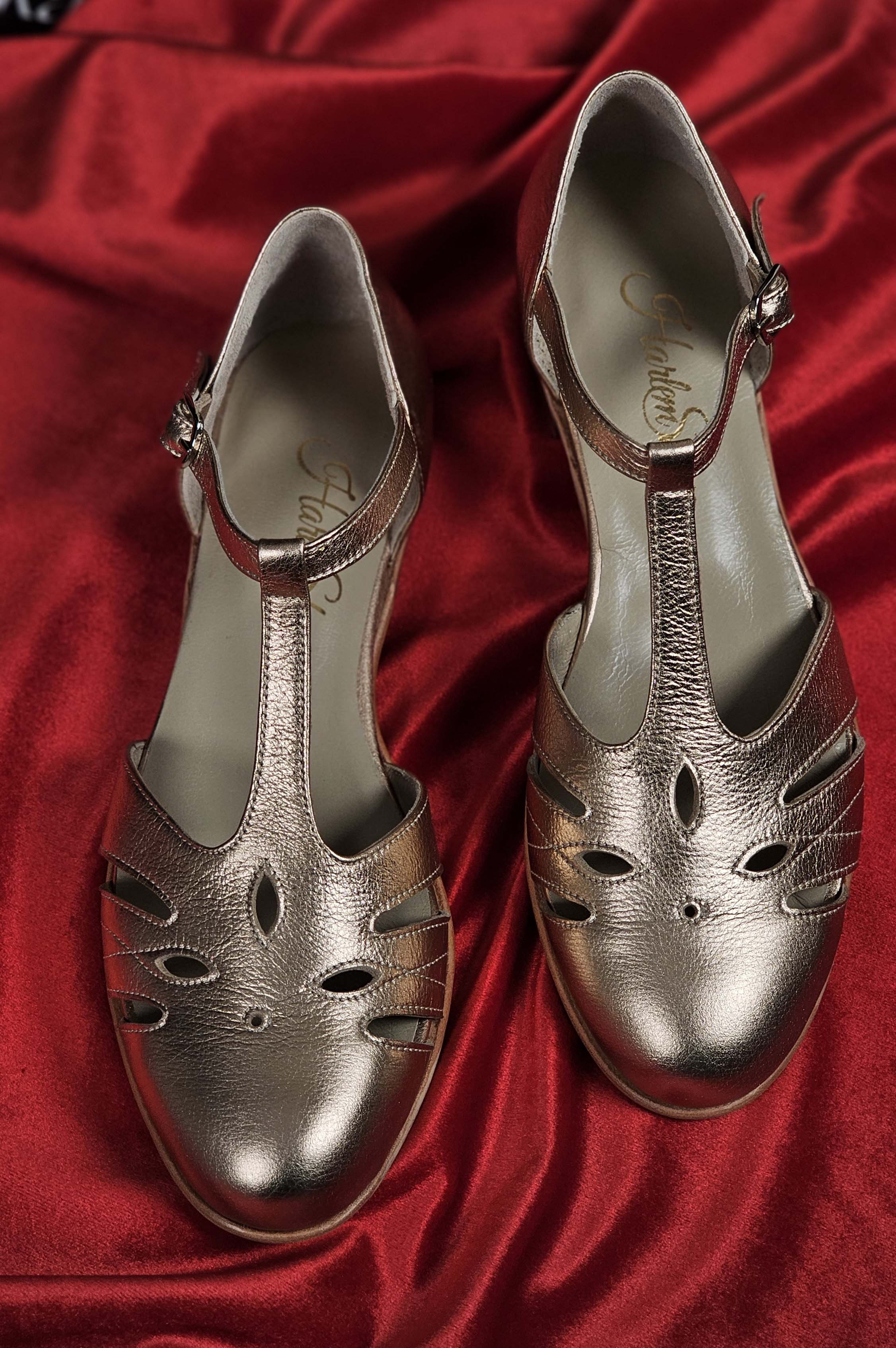 Rosy Rose Gold Leather 2 cm heel