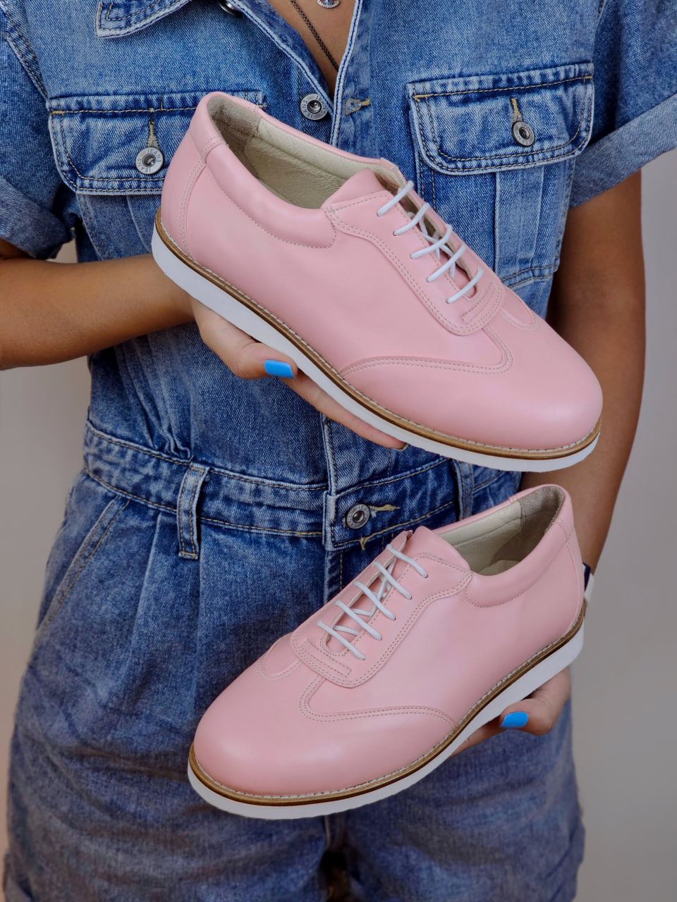 New York Vegan Pink Leather with Eva sole