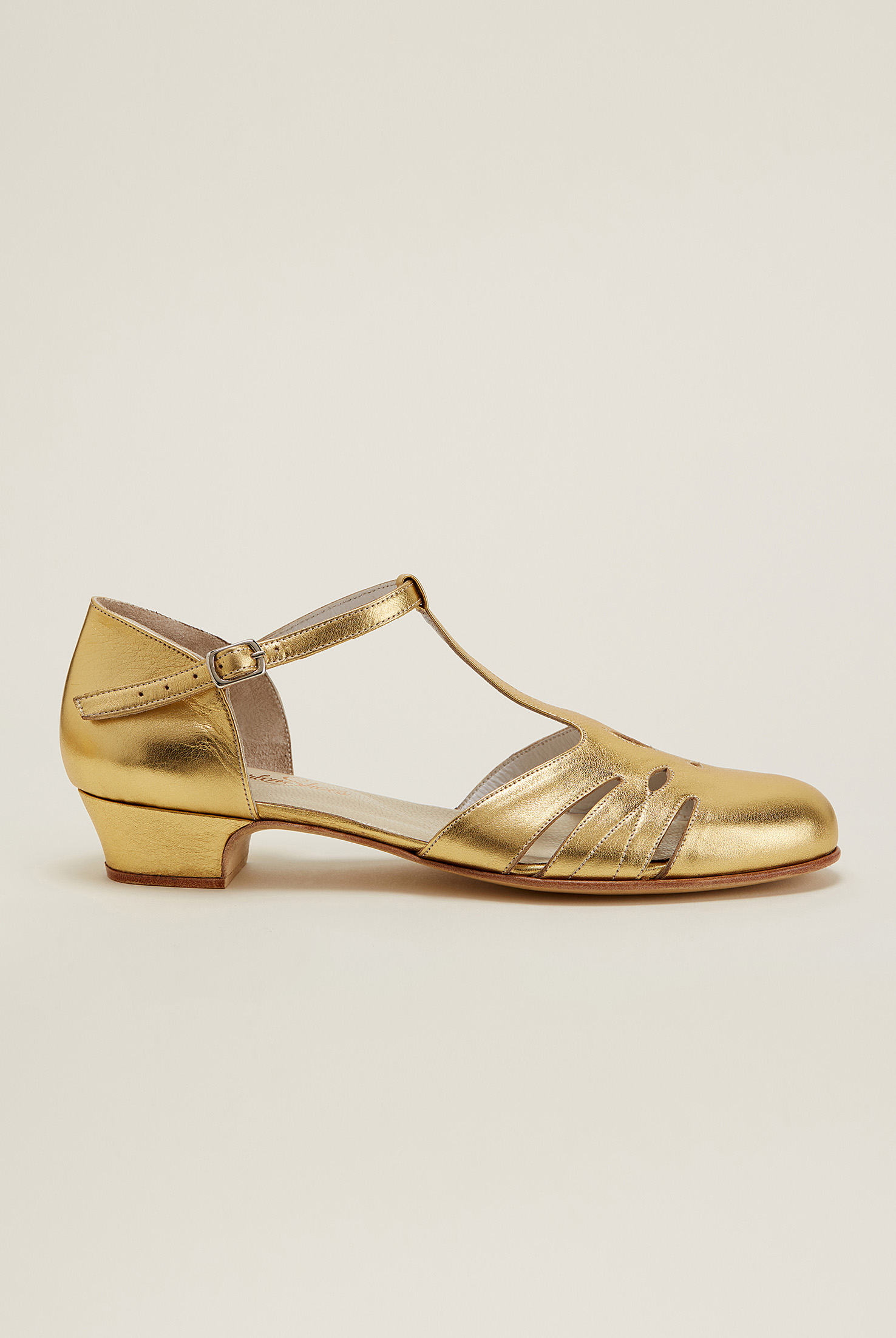 Rosy Gold Leather 3 cm heel