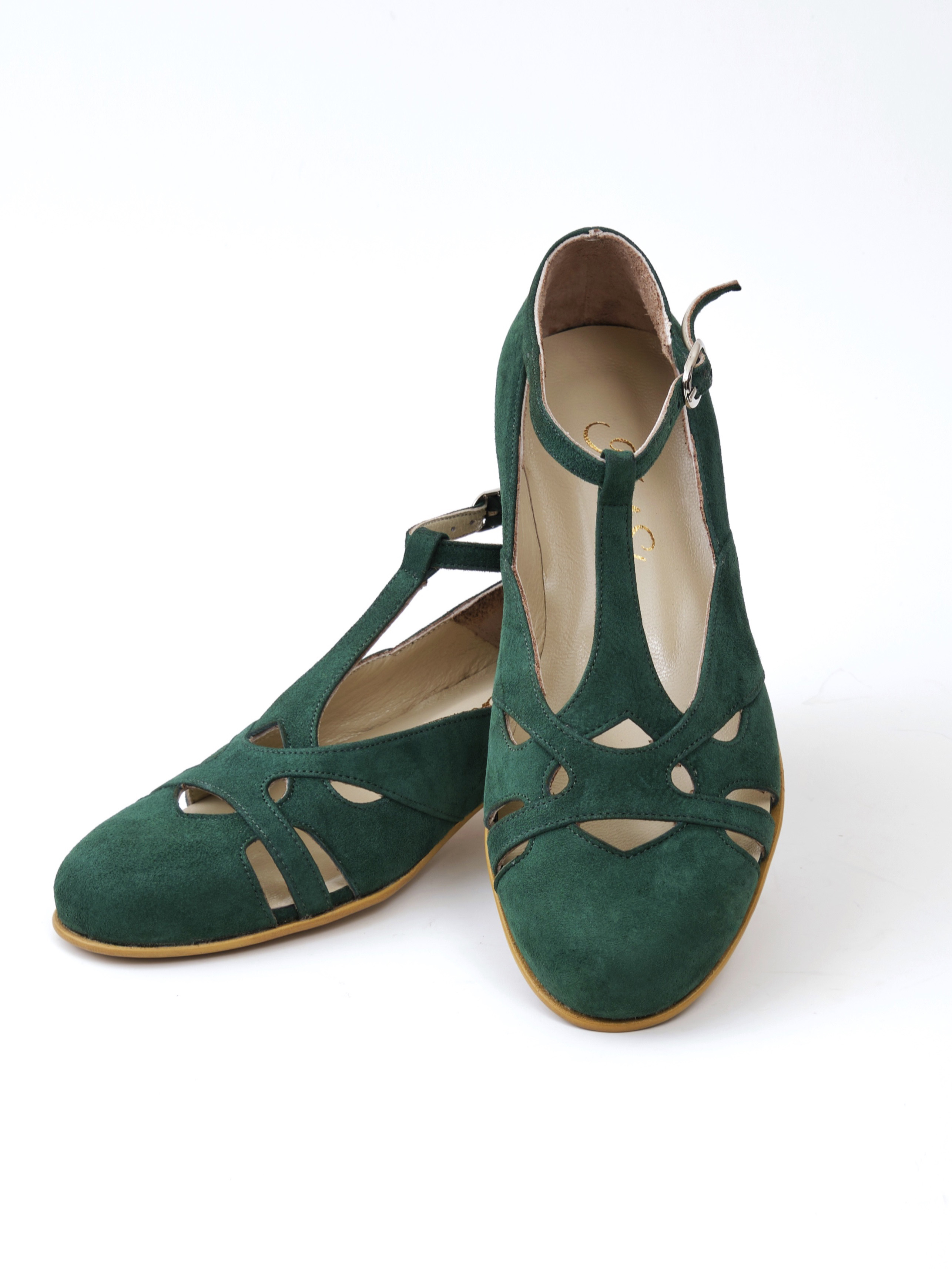Spring Emerald Suede 4 cm heel