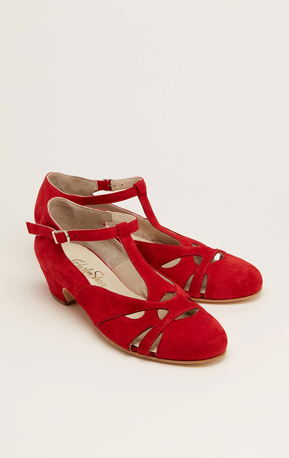 Spring Red Suede 4 cm heel