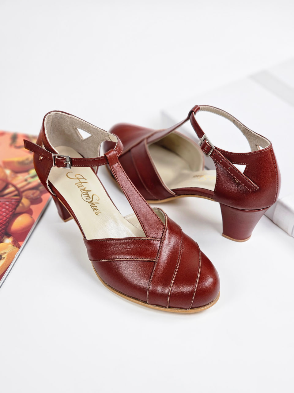 Sugar Brown Leather 6 cm Balboa heels