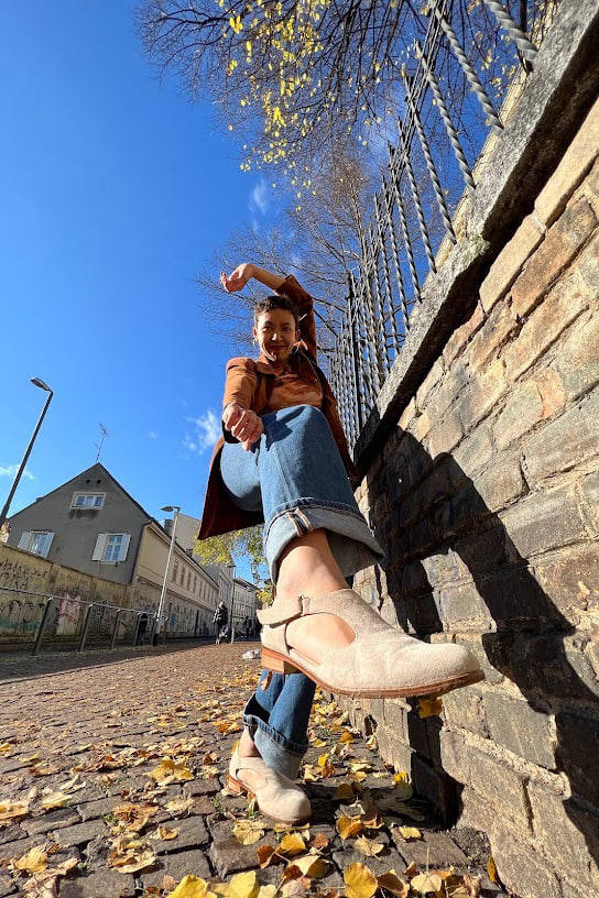 Milan Beige Suede with Eva Sole