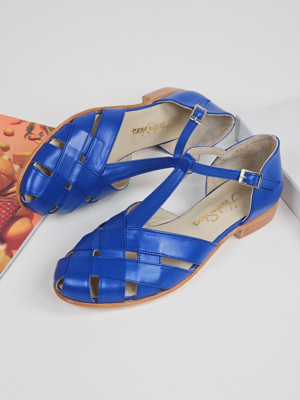 Summer Blue Leather 1.5 cm heel