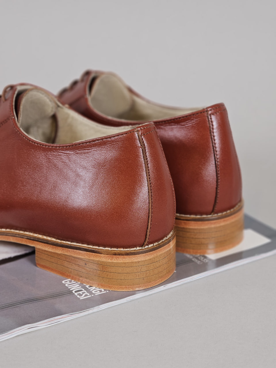 Jazz Slide Brown Leather 2 cm heel