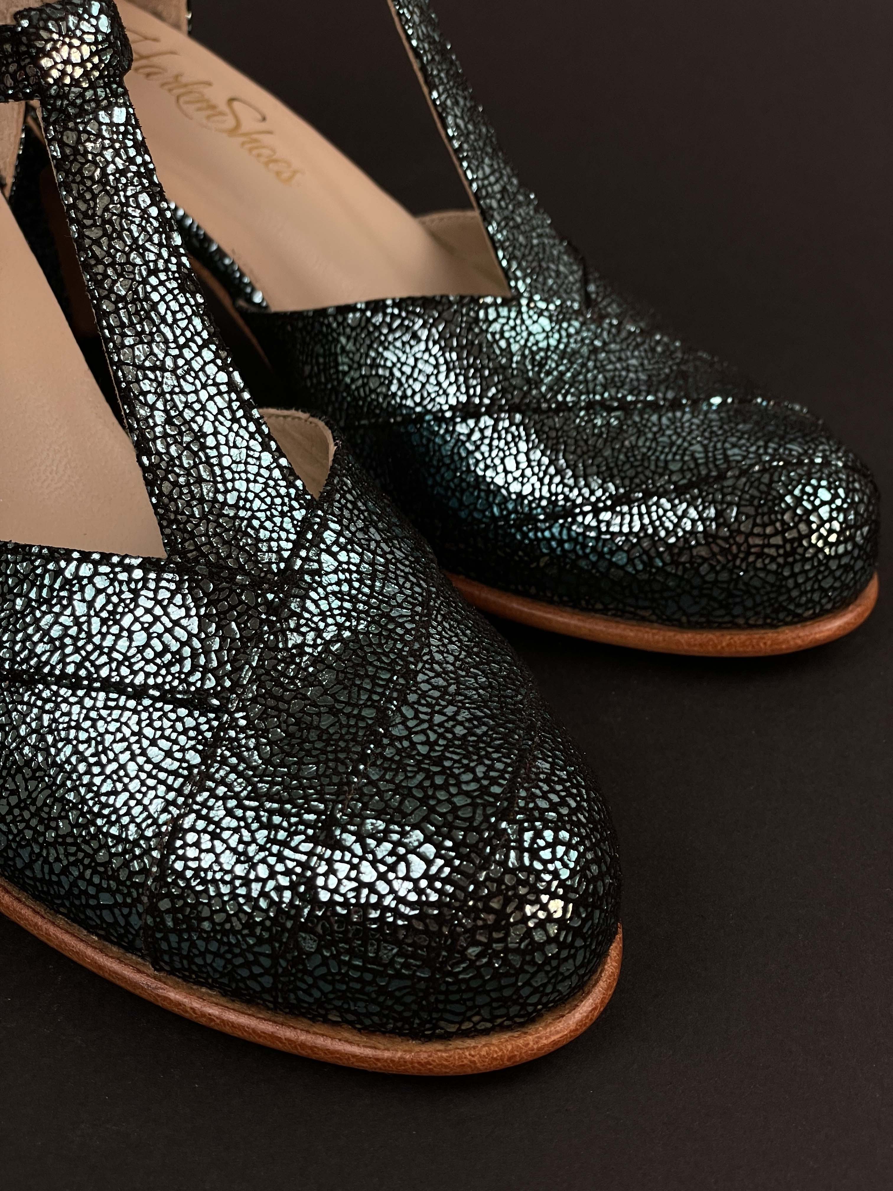 Sugar Blue Stone Suede 6 cm heel