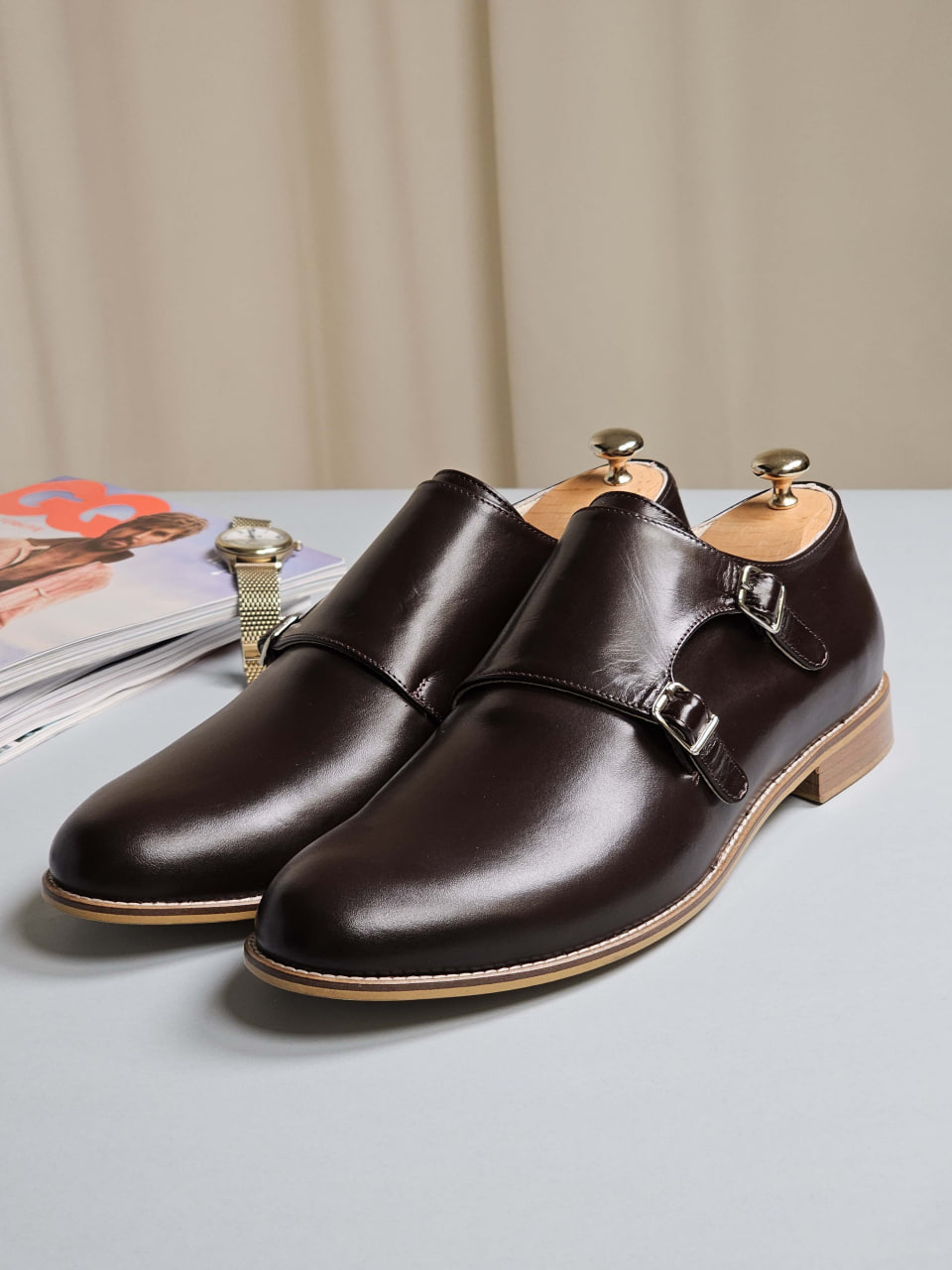 Monk Dark Chocolate Leather