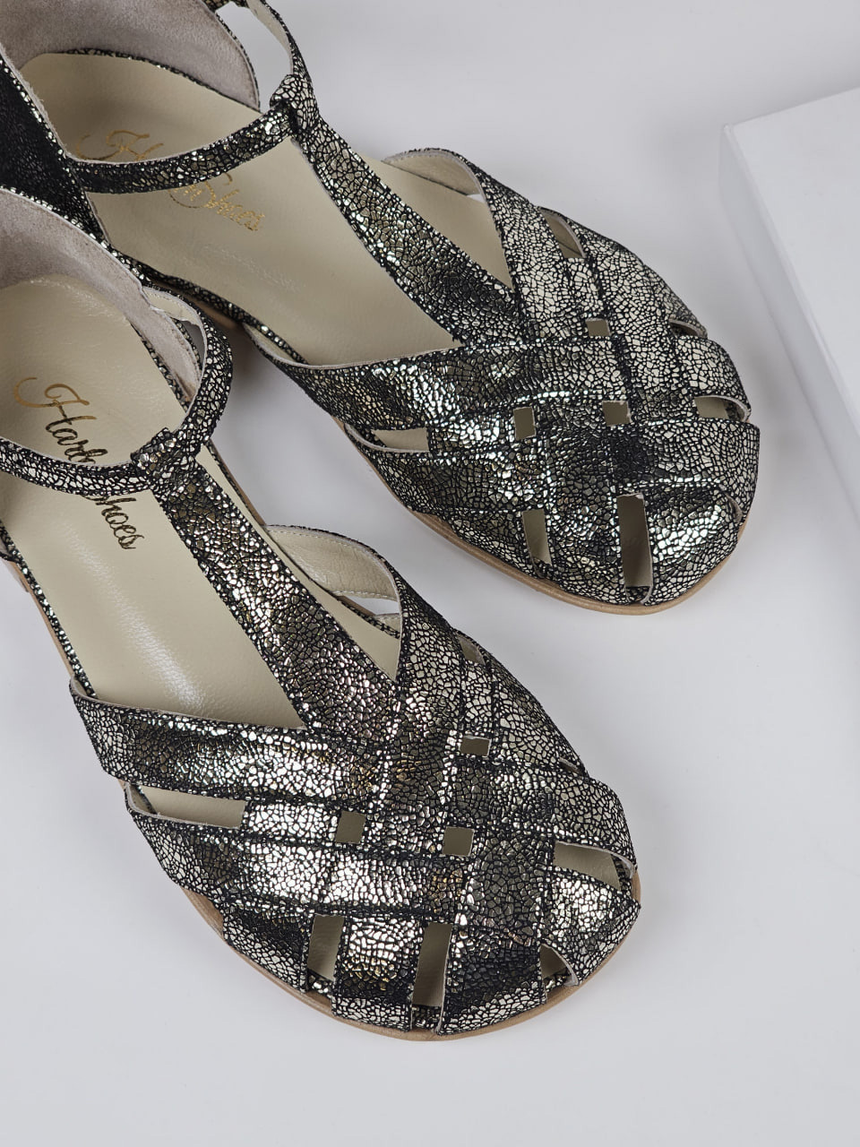 Barefoot Summer Grey Stone Suede 2 cm heel