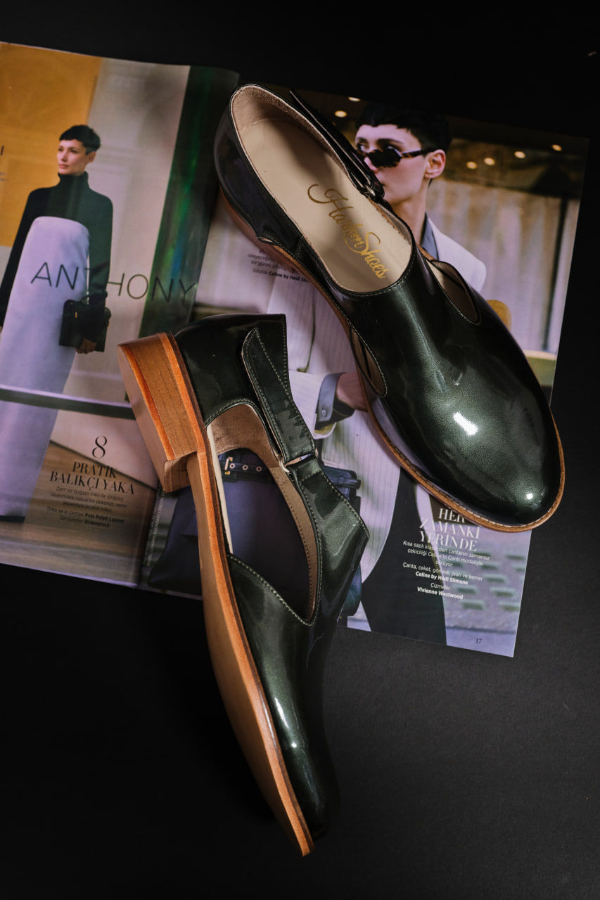 Milan Green Patent Leather 2cm heel