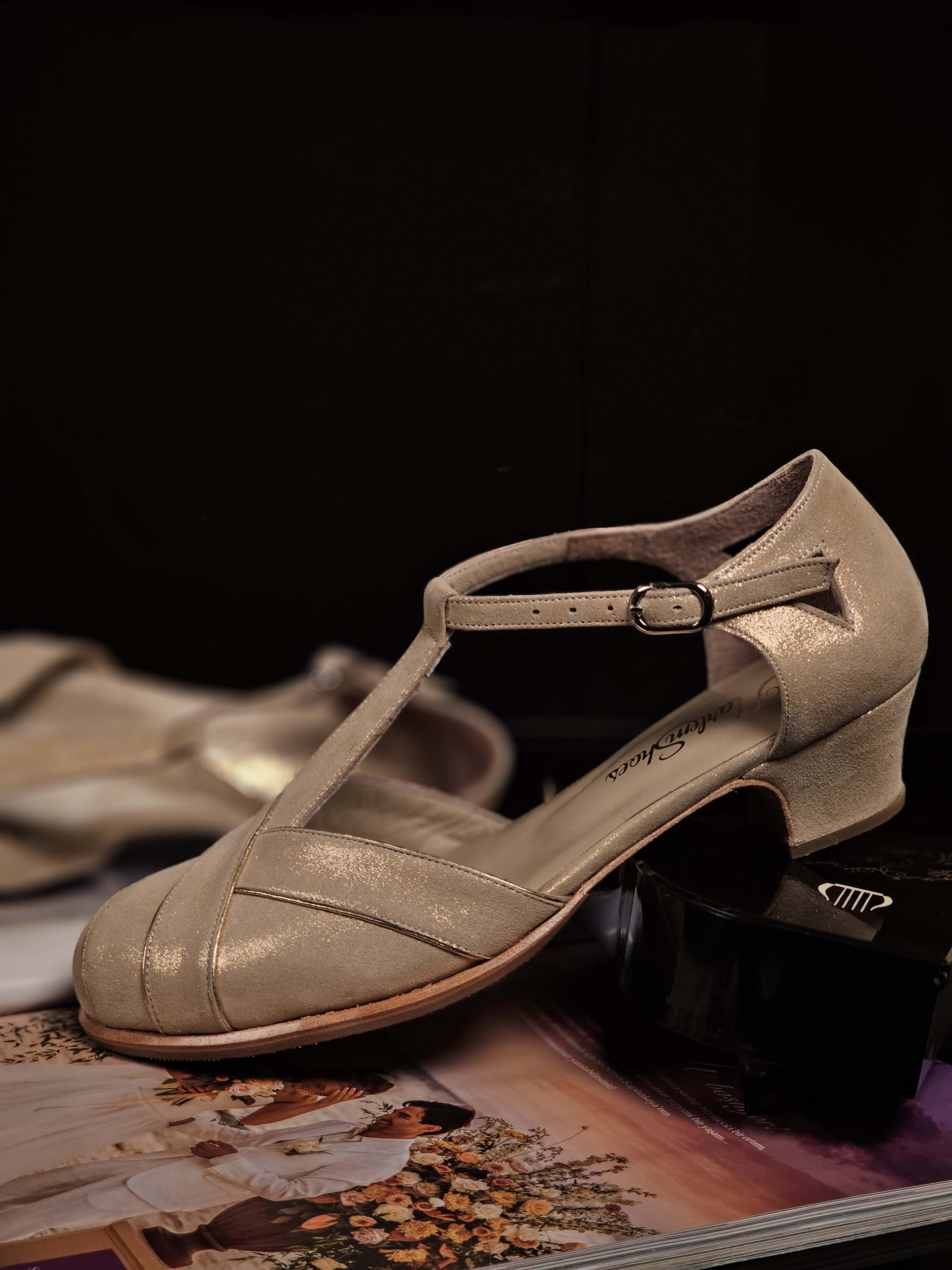 Sugar Golden Suede 4 cm heel