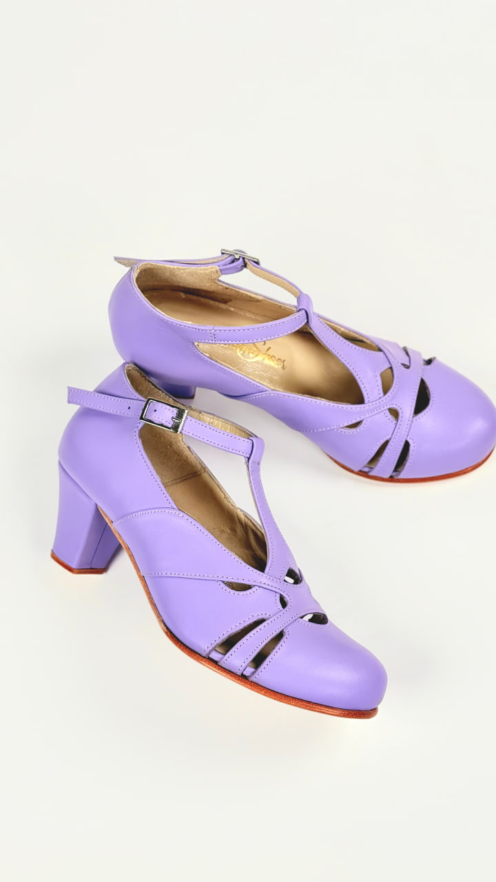 Spring Lilac Leather 6 cm heel