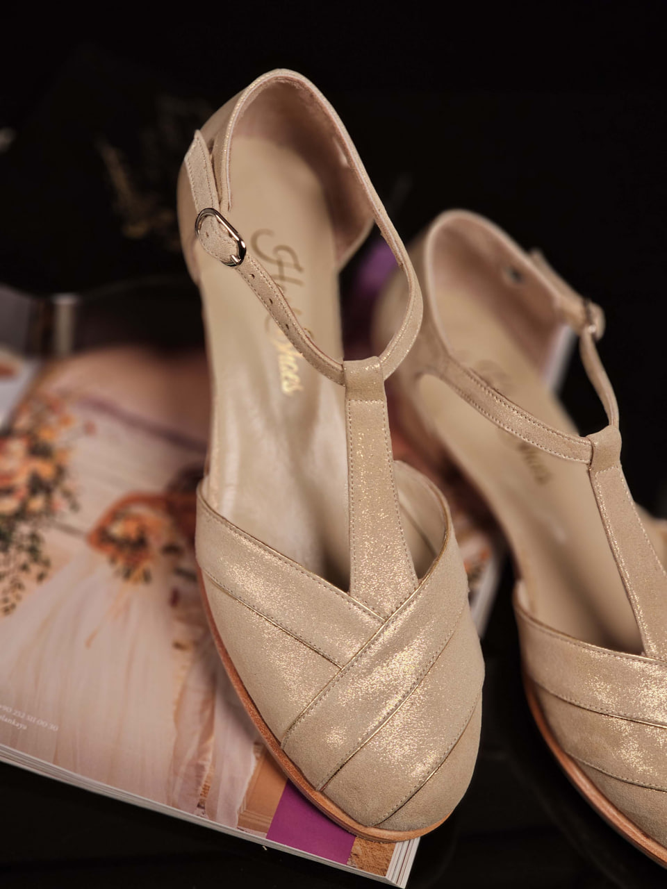 Sugar Golden Suede 4 cm heel