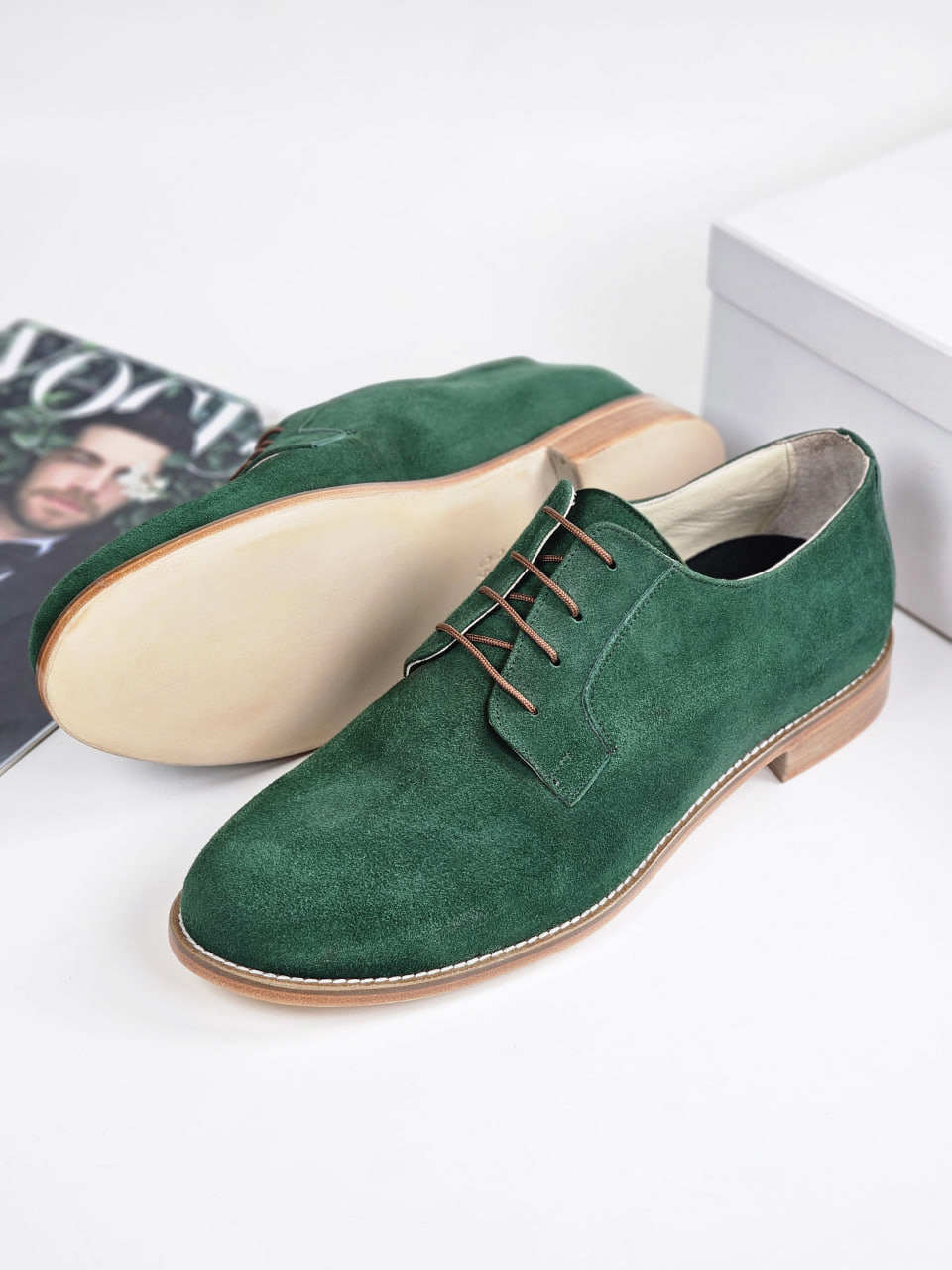 Jazz Slide Emerald Suede 2 cm heel