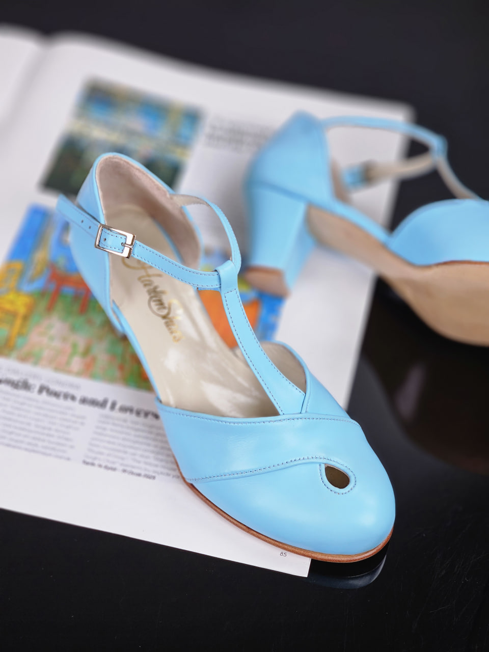 Muse Baby Blue Leather 6 cm Balboa heel