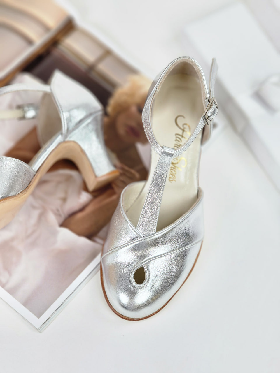 Muse Silver Leather 6 cm heel
