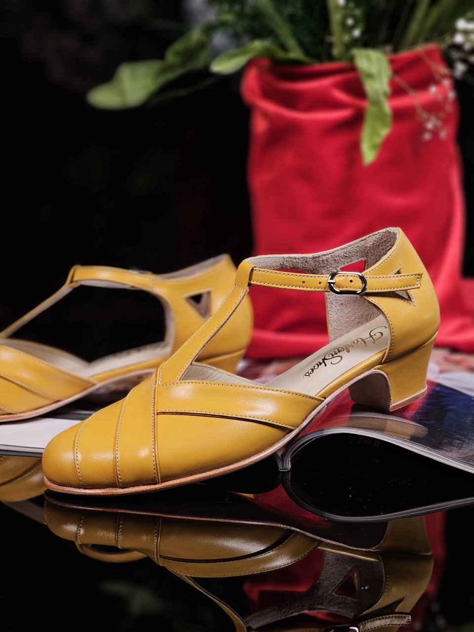 Sugar Yellow Leather 4 cm heel