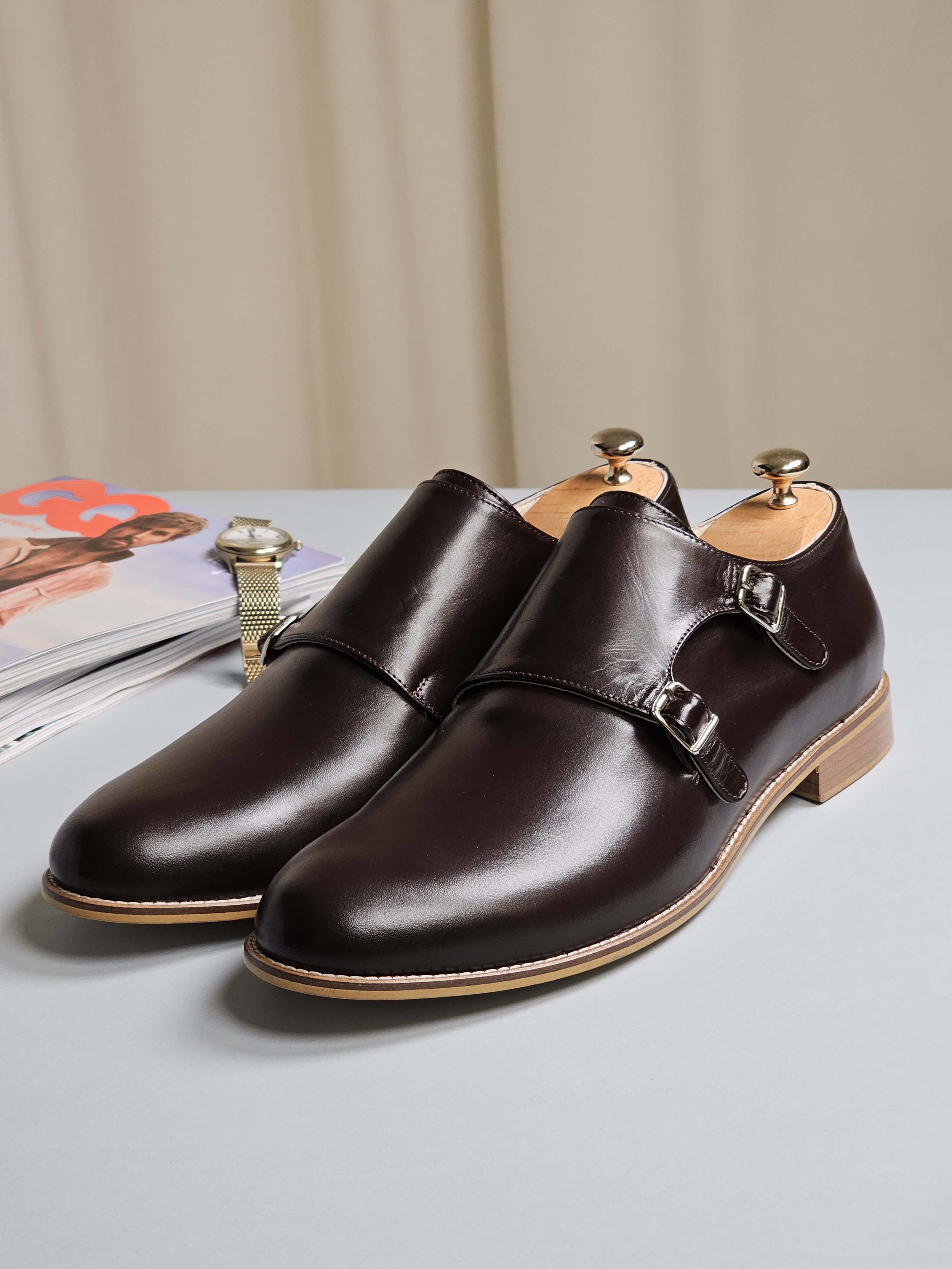 Monk Dark Chocolate Leather