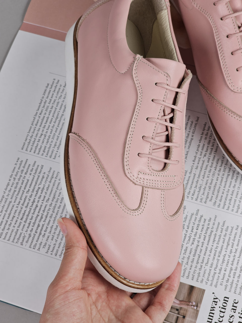 New York Pink Leather